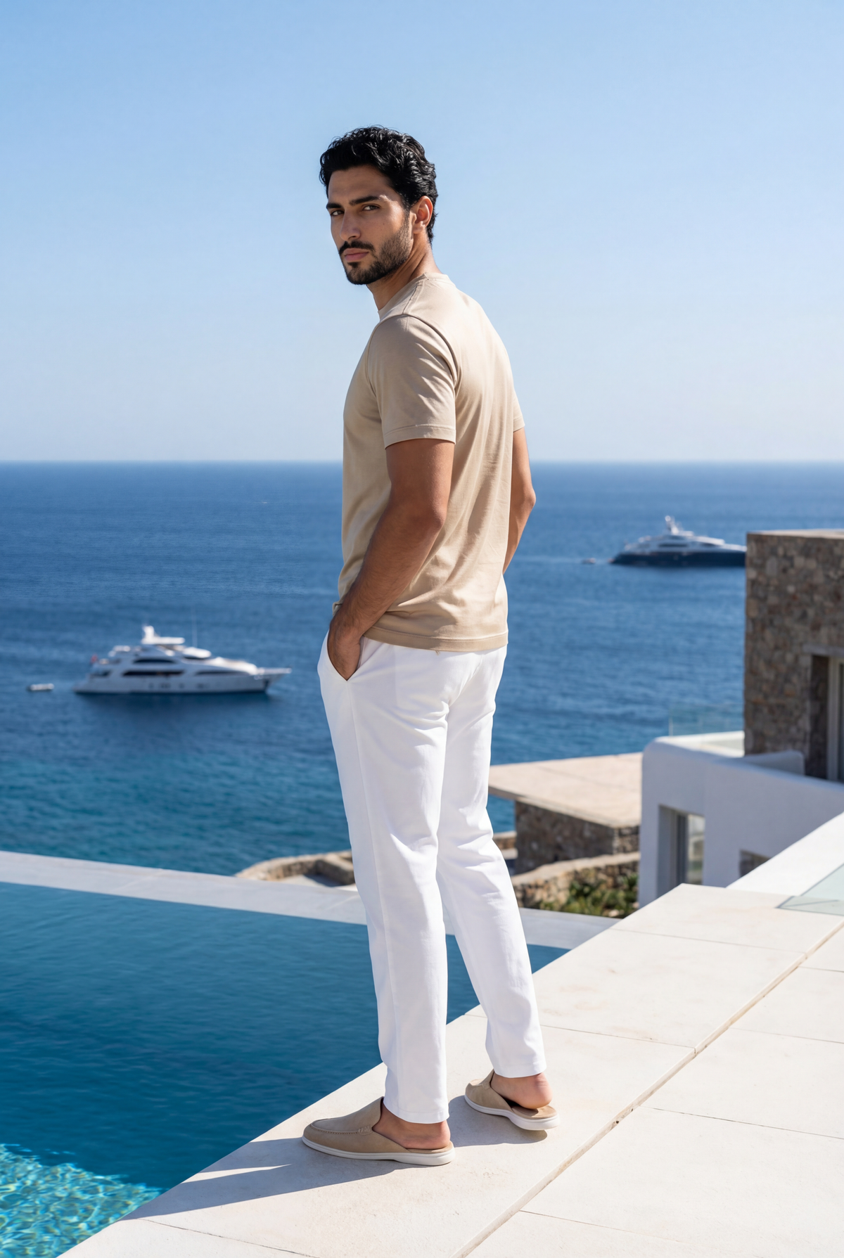 Beige Yacht Mule