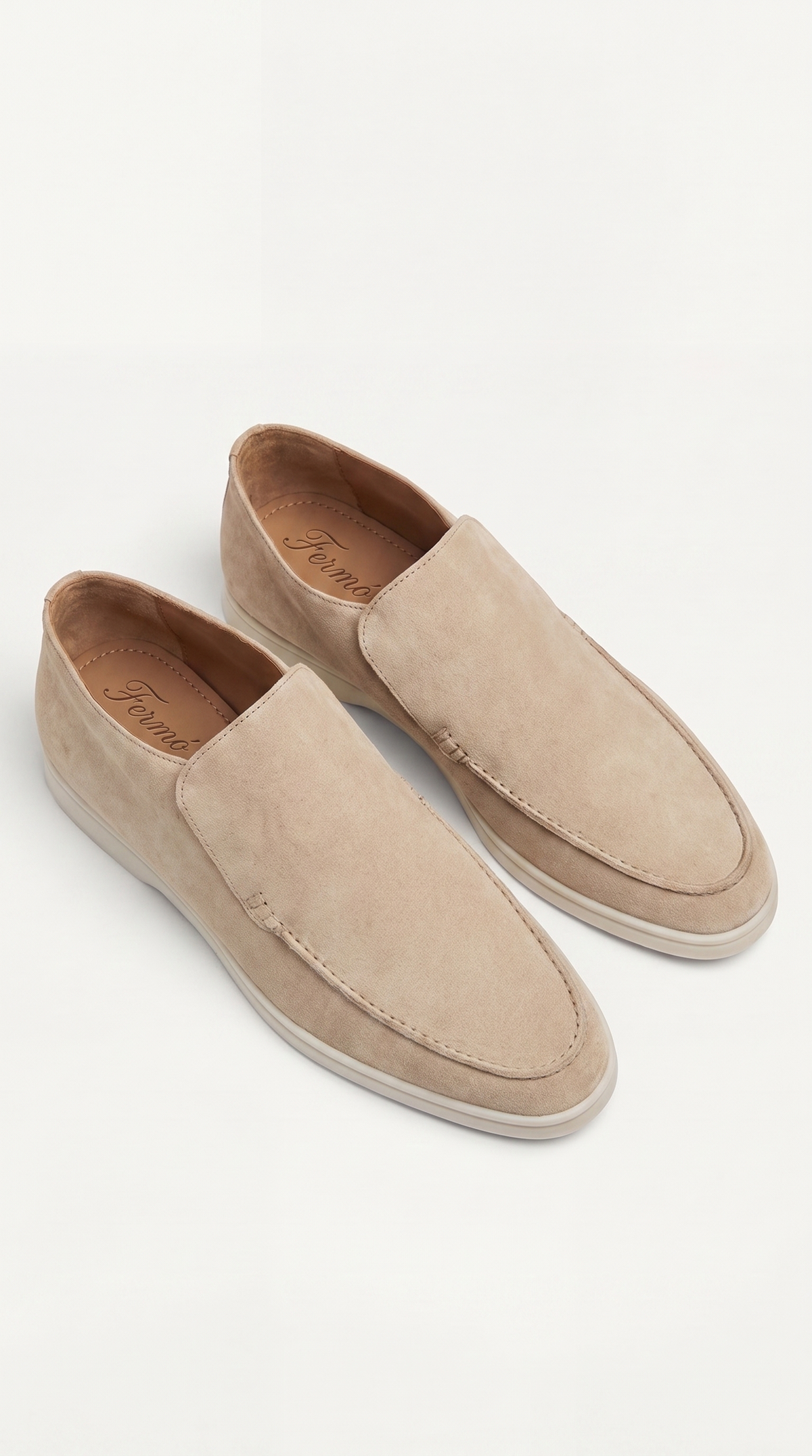 Mocasín Amalfi City de Ante Beige Claro
