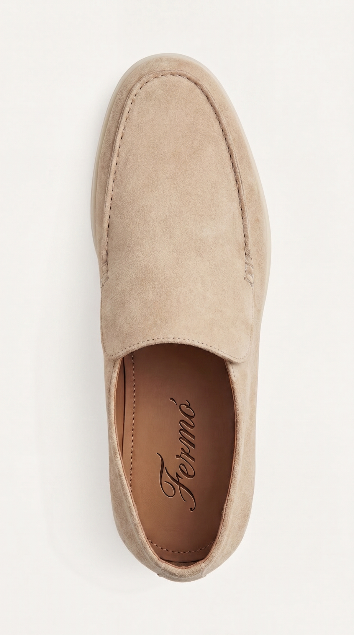 Mocasín Amalfi City de Ante Beige Claro