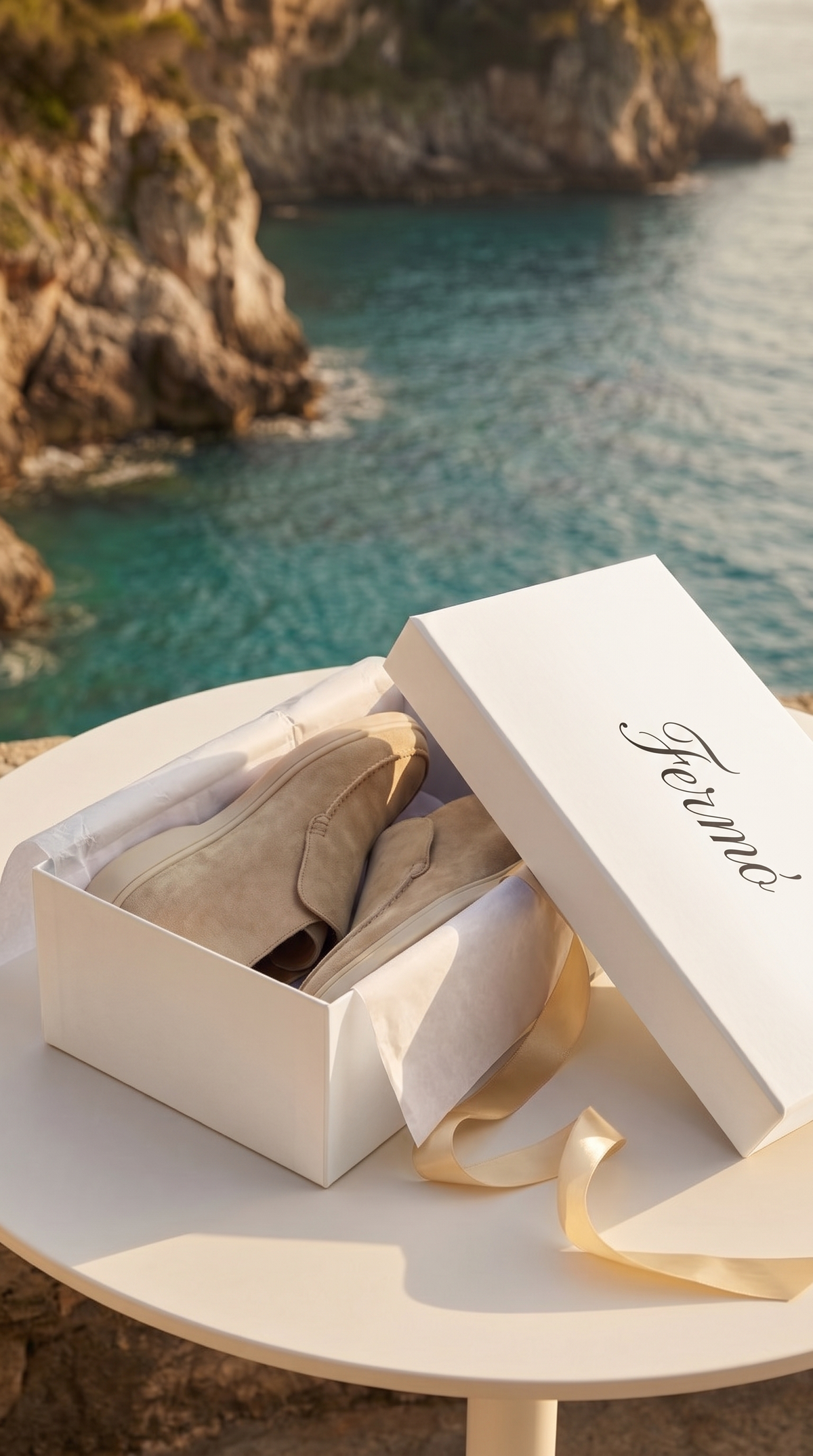 Mocasín Amalfi City de Ante Beige Claro