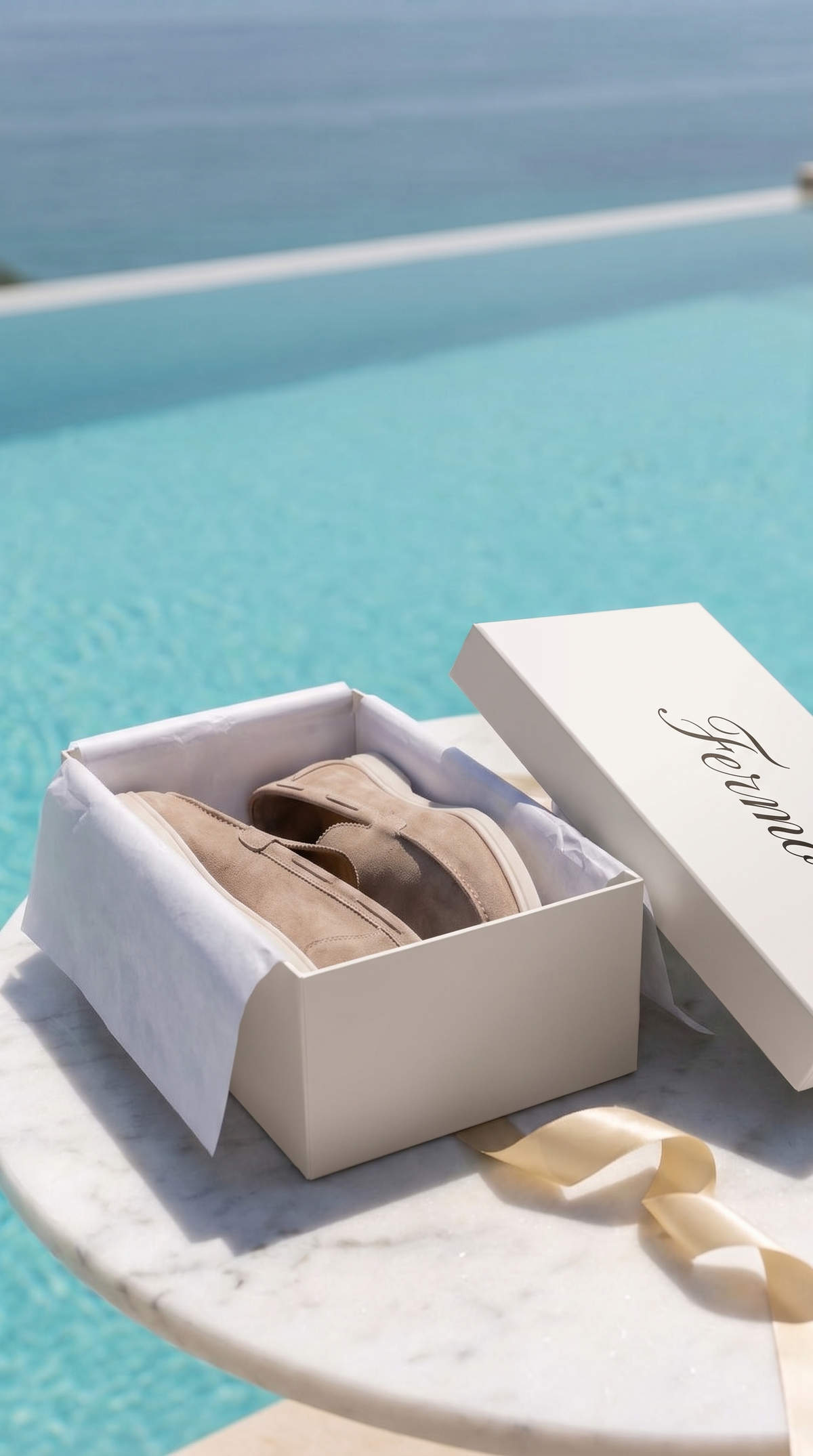 Mocasines Amalfi clásicos de ante beige
