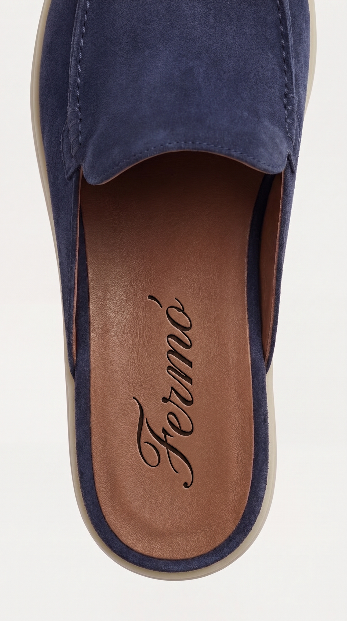 Yacht-Wildleder-Mule Marineblau