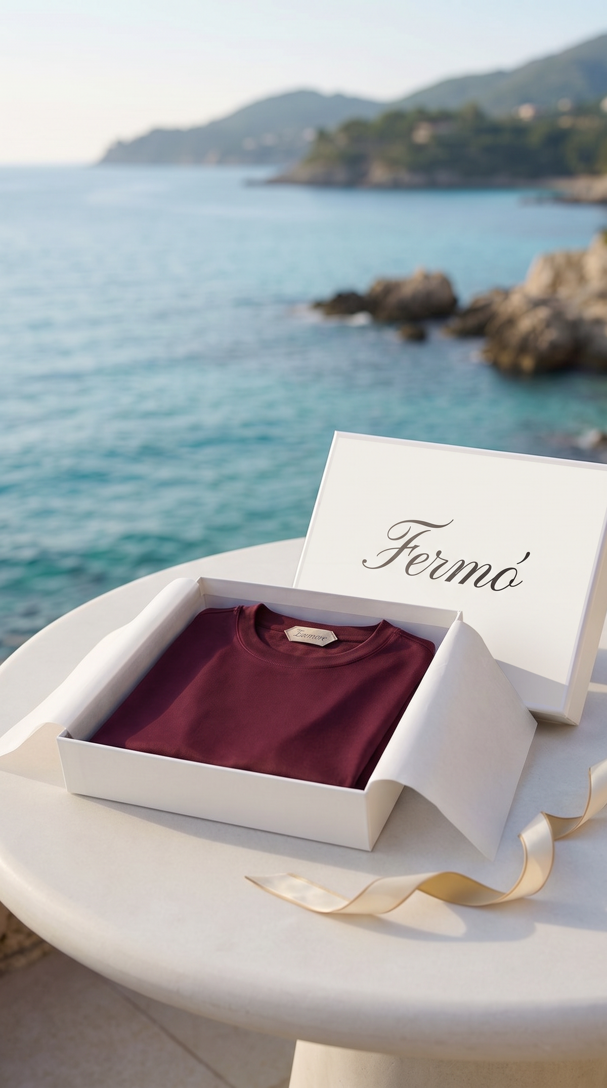 Portofino Long Sleeve Tee Burgundy