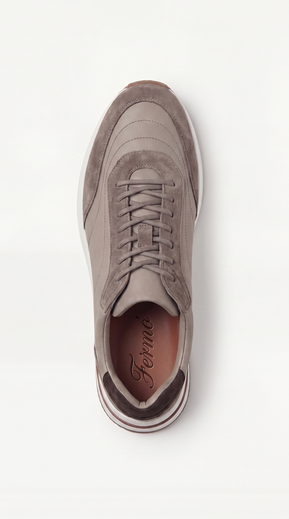 Sneaker in suede Portofino Grigio cenere