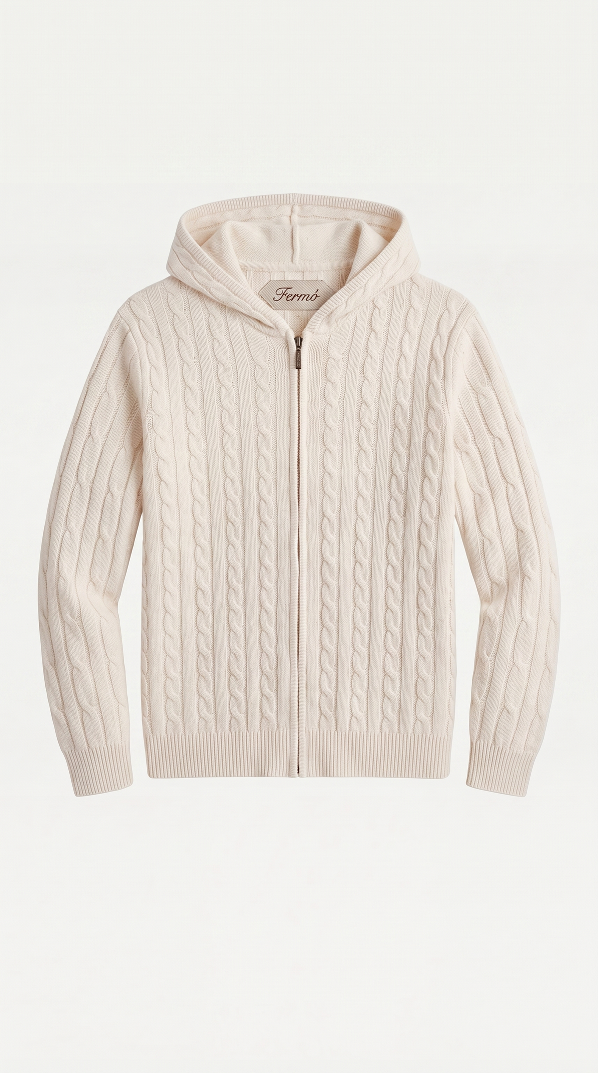 Como Cashmere Hoodie Beige