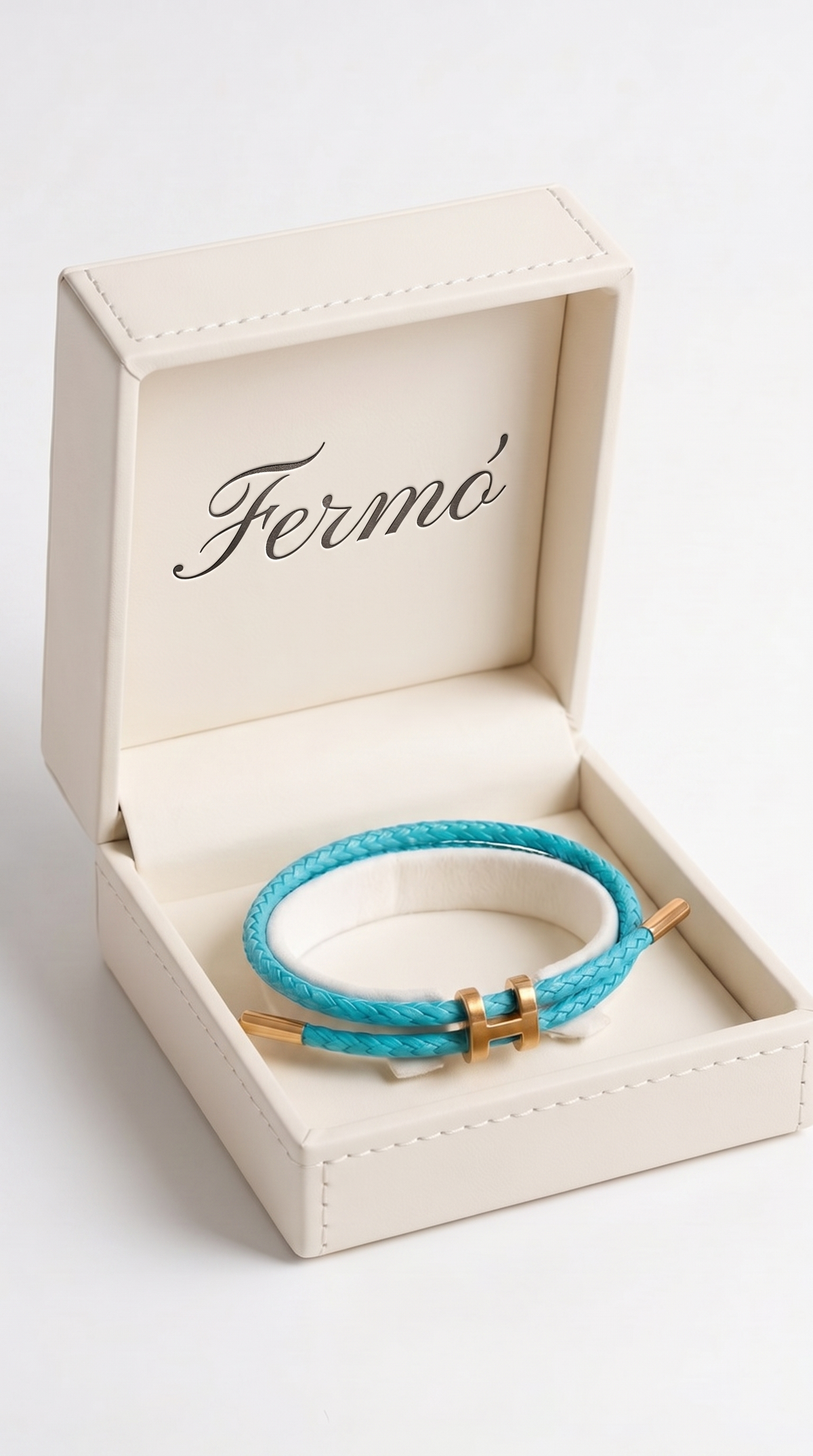 Fermó Goldarmband Türkis/Gold