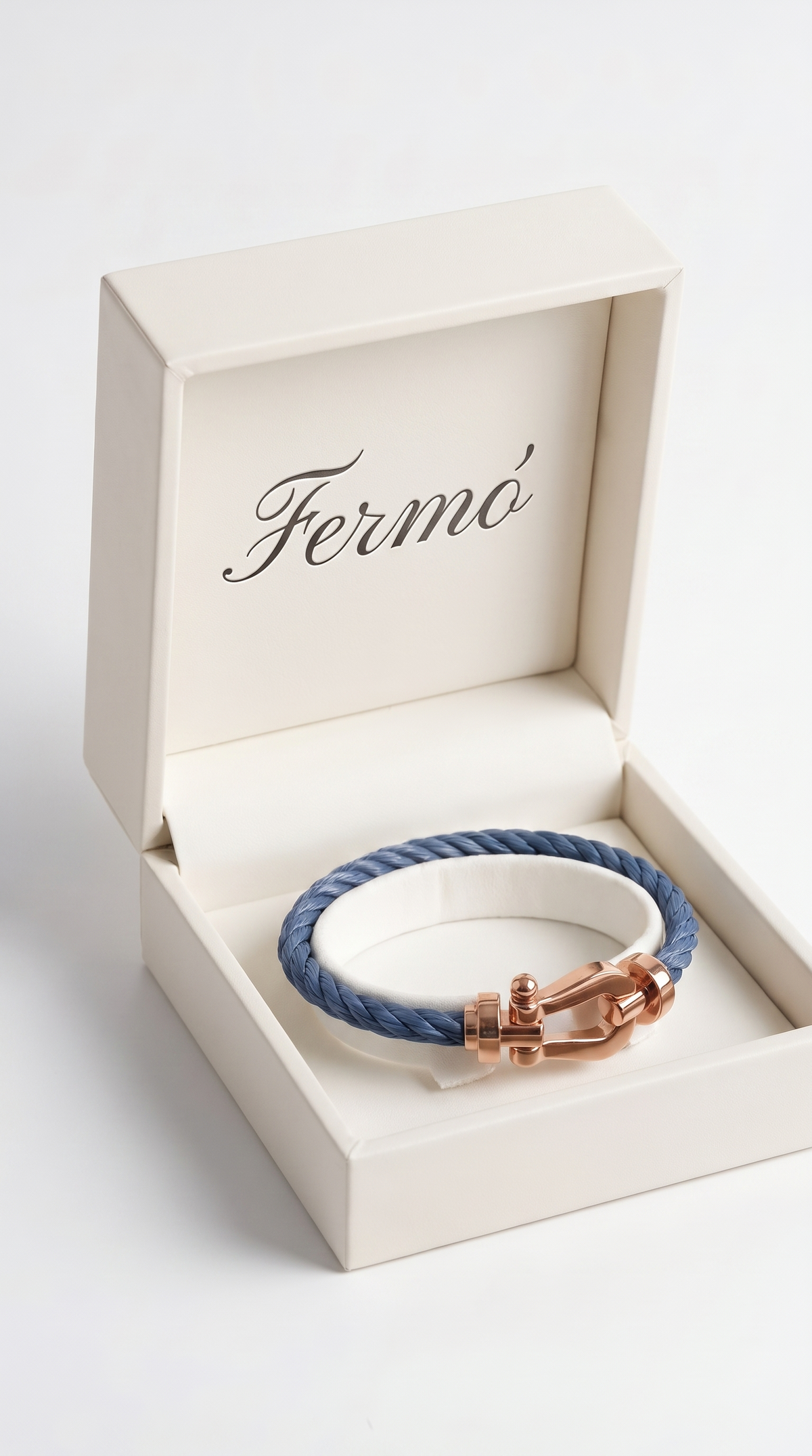 Fermó Yacht Bracelet Navy/Rose Gold