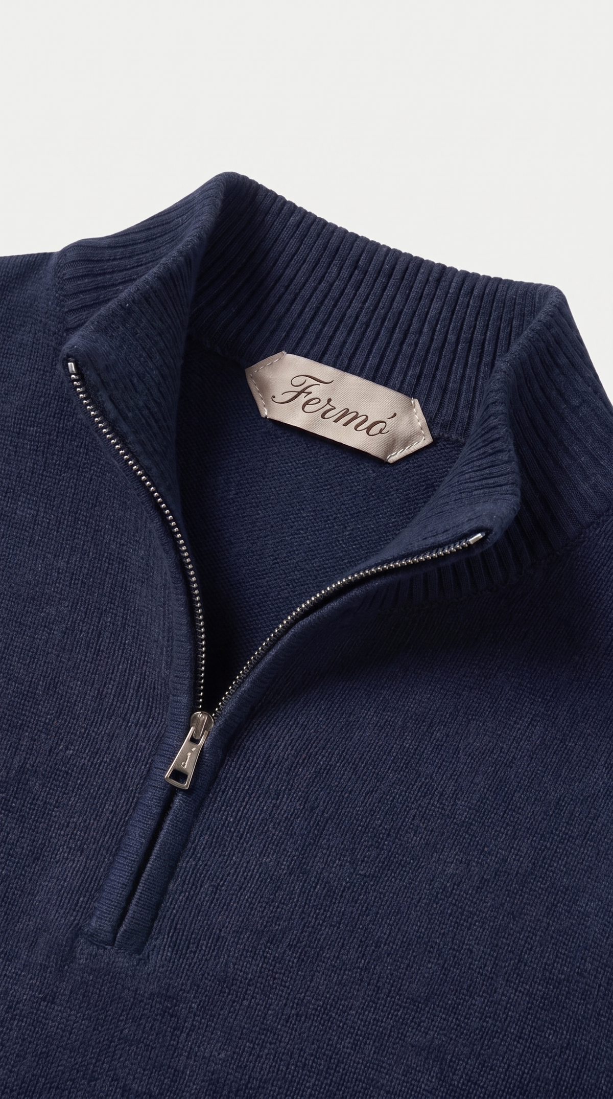 Merino Quarter Zip Navy