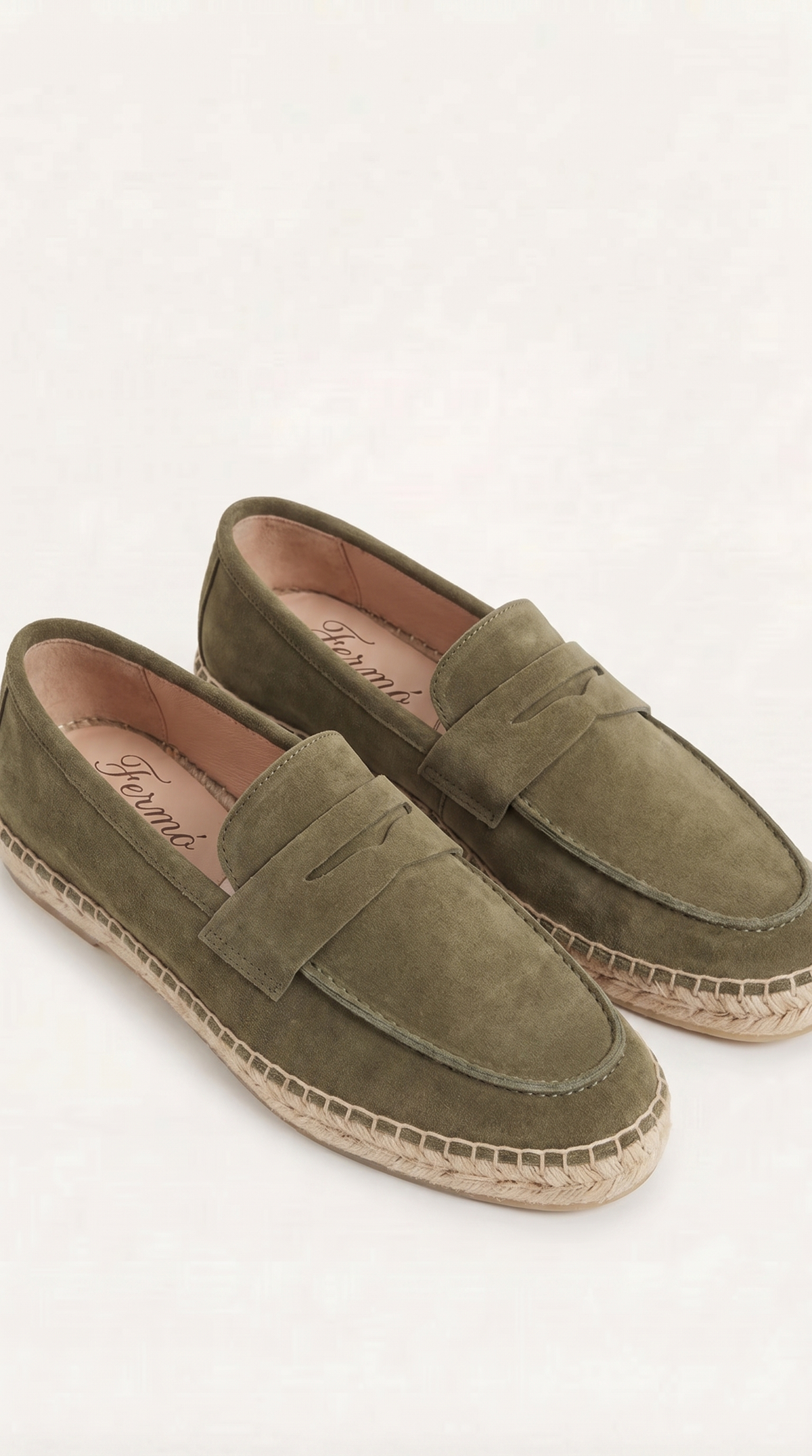 Riviera-Espadrille Olivgrün
