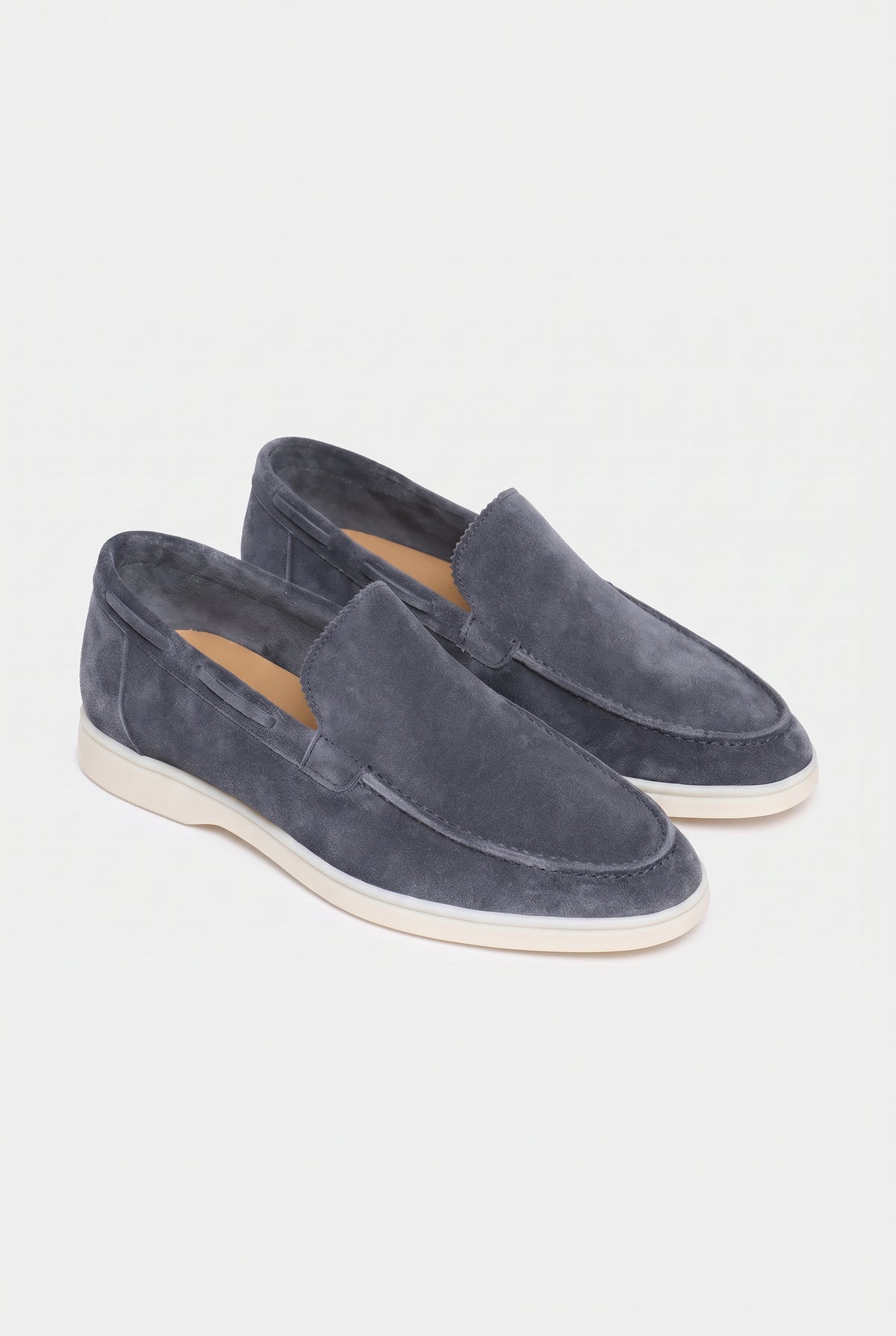Steel Blue Yacht Loafer - pair, three-quarter view