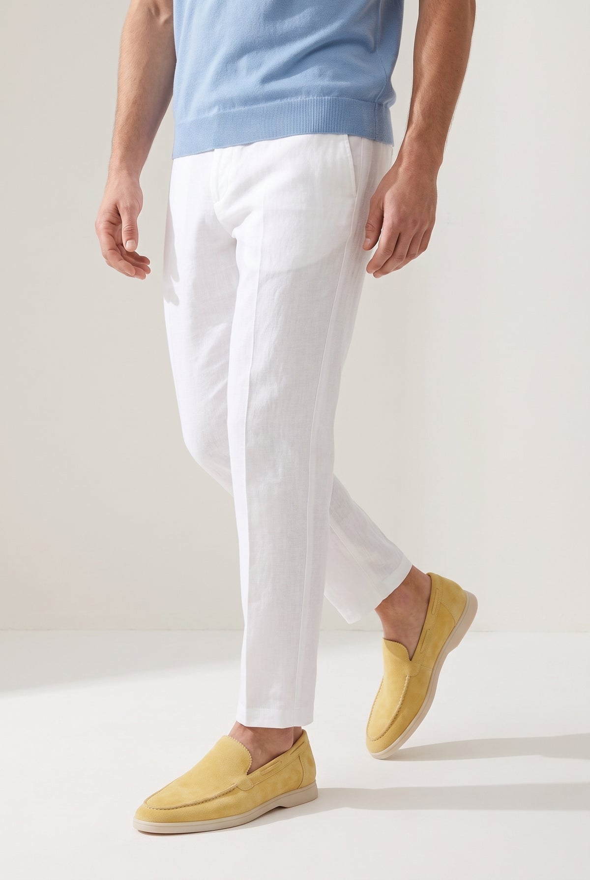 Yellow Yacht Loafer - worn, walking
