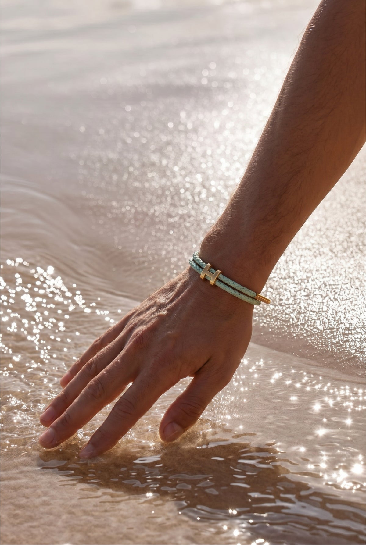 Bracciale Fermó Gold verde menta/oro