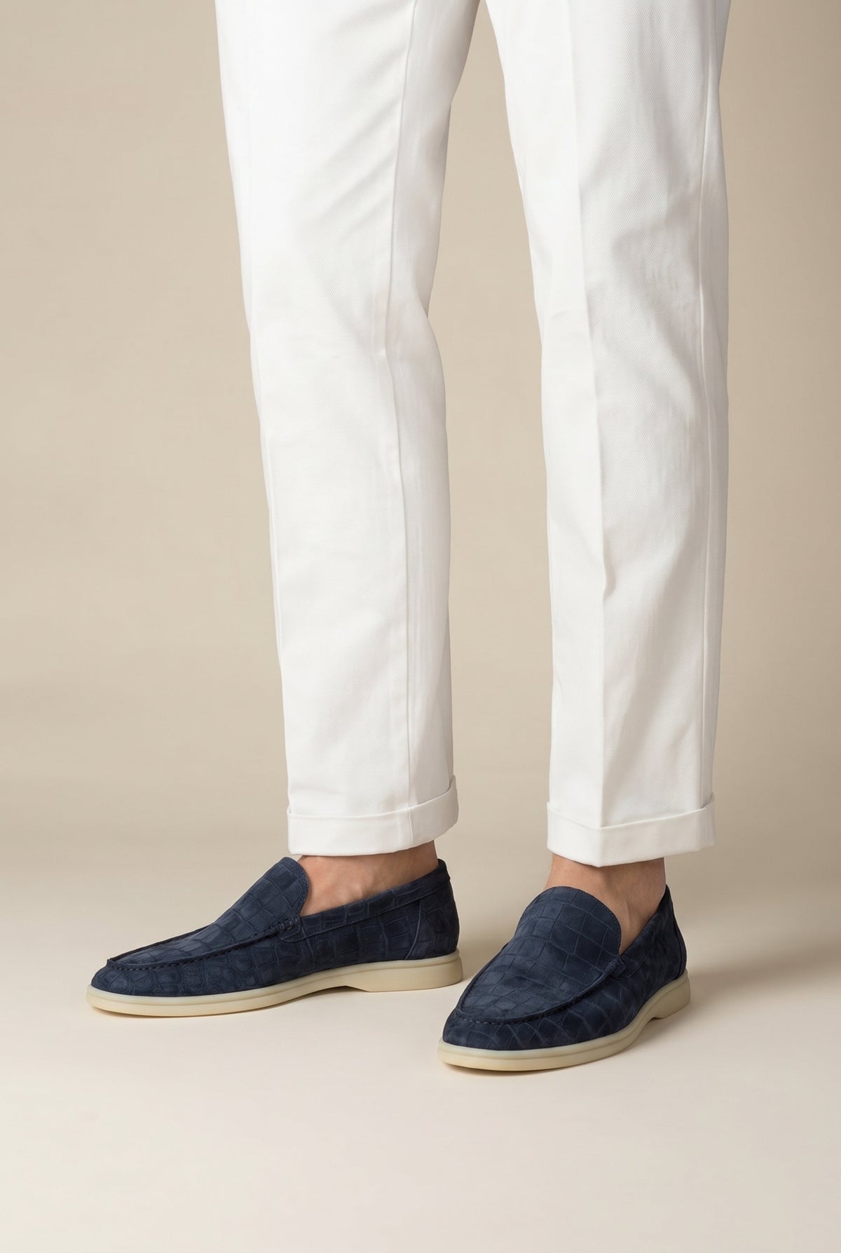 Navy Crocodile Yacht Mule