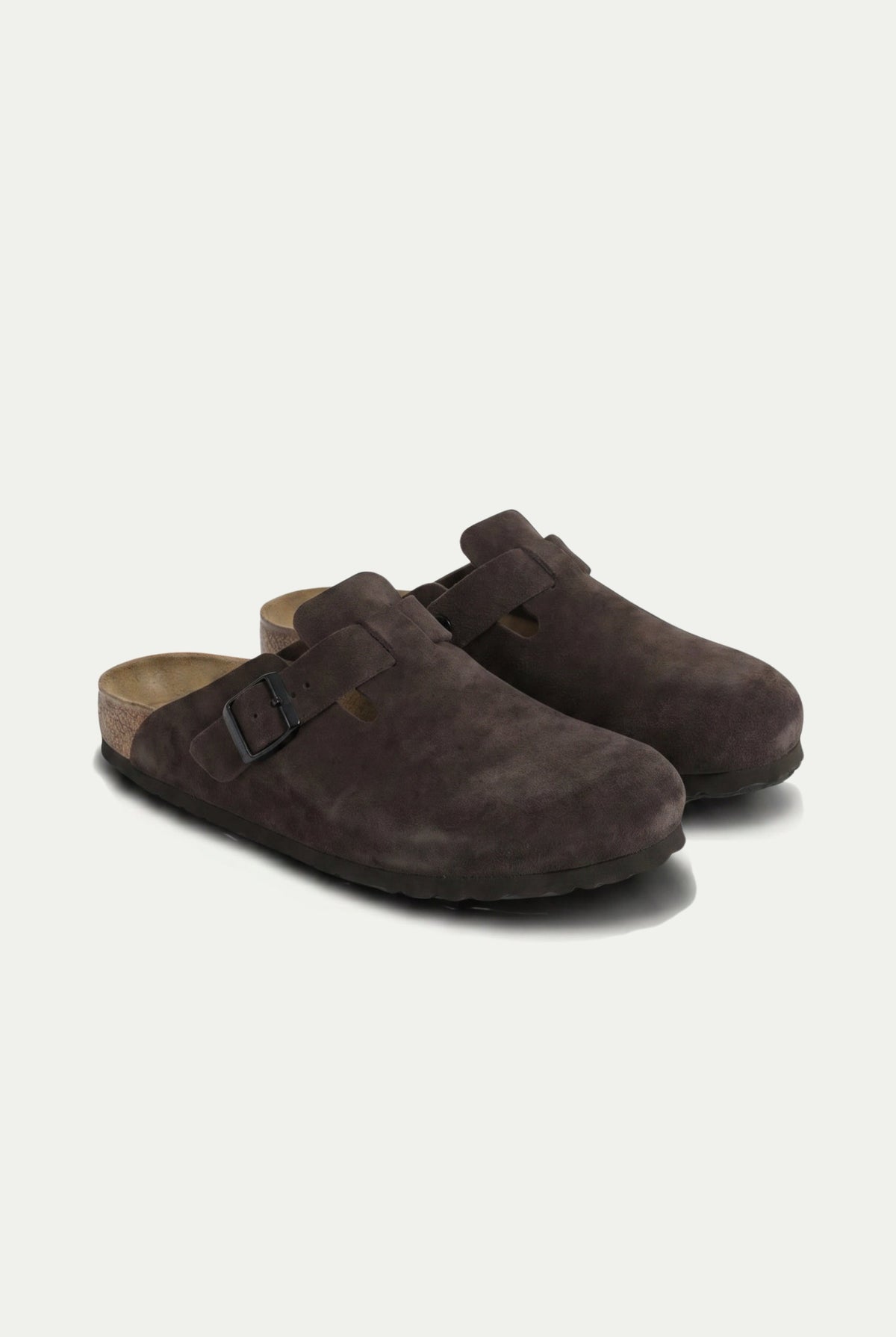 Oslo Wildleder-Clog Schokolade