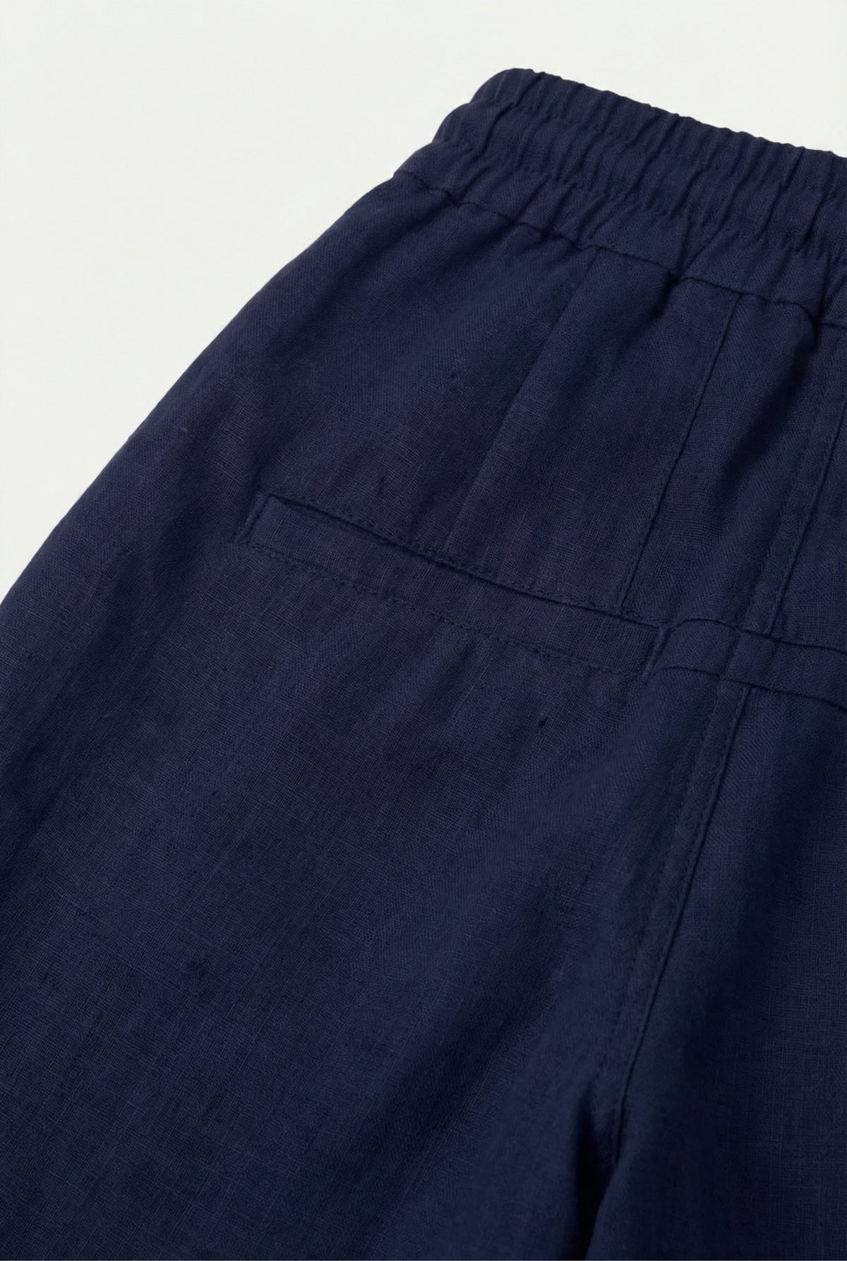 Pantaloncini corti in lino Amalfi blu navy
