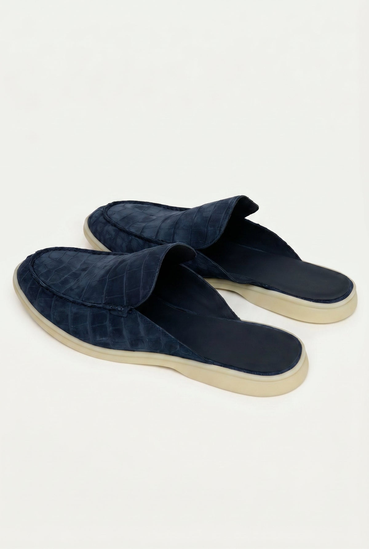 Navy Crocodile Yacht Mule