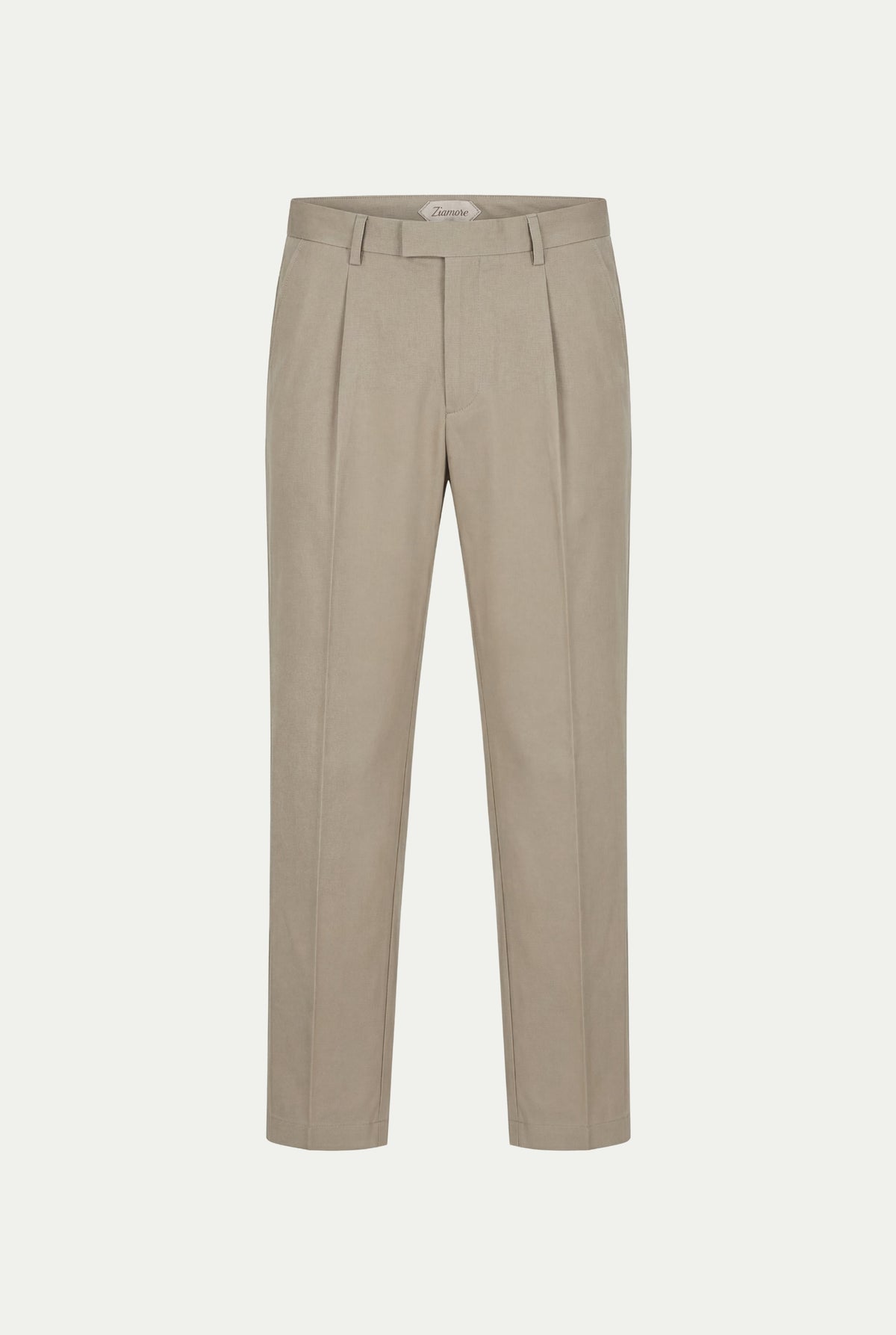 Pantaloni classici Portofino color kaki