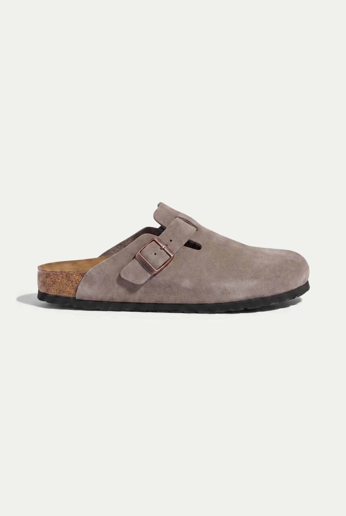 Oslo Wildleder-Clog Taupe