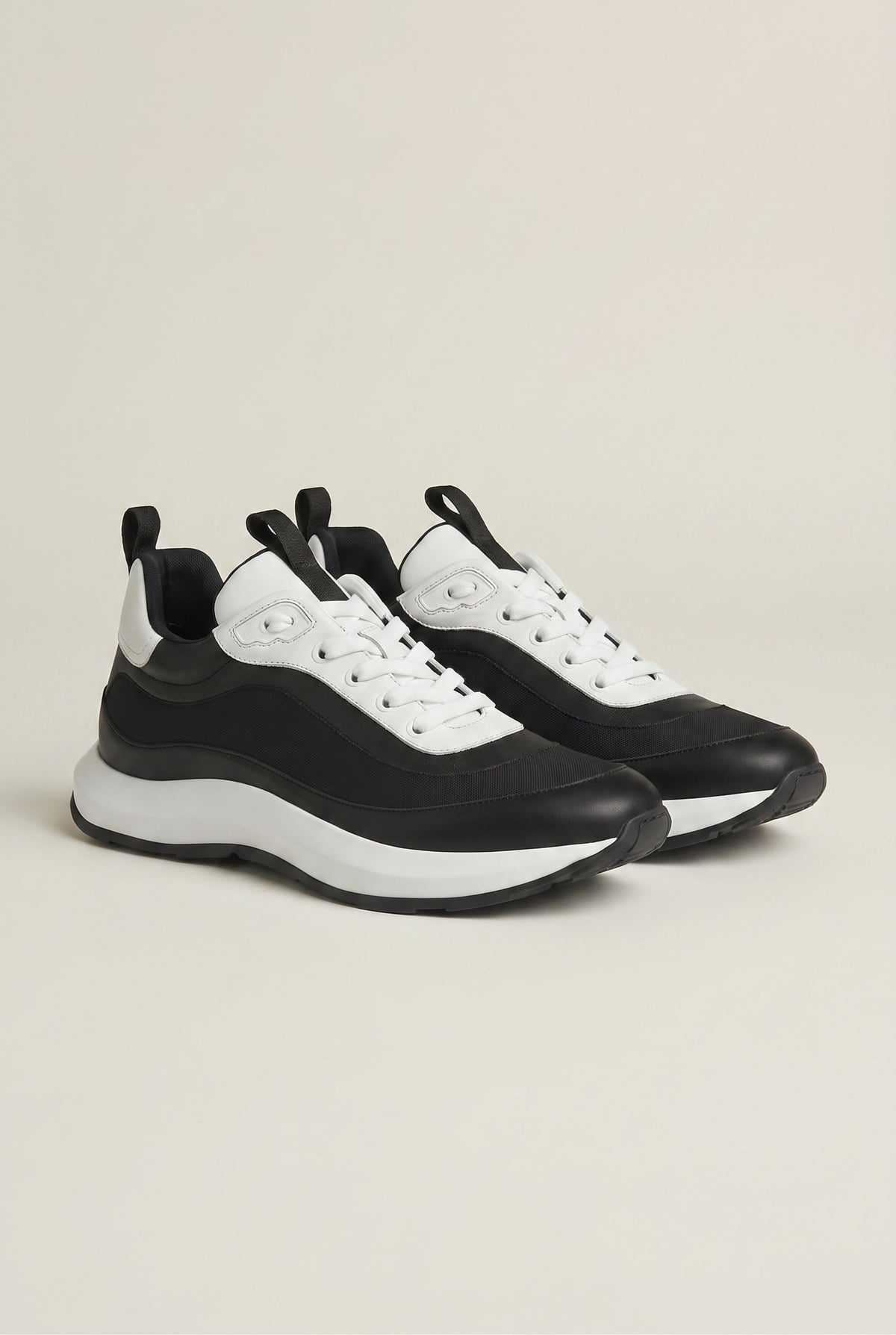 Baskets Rodore noires/blanches
