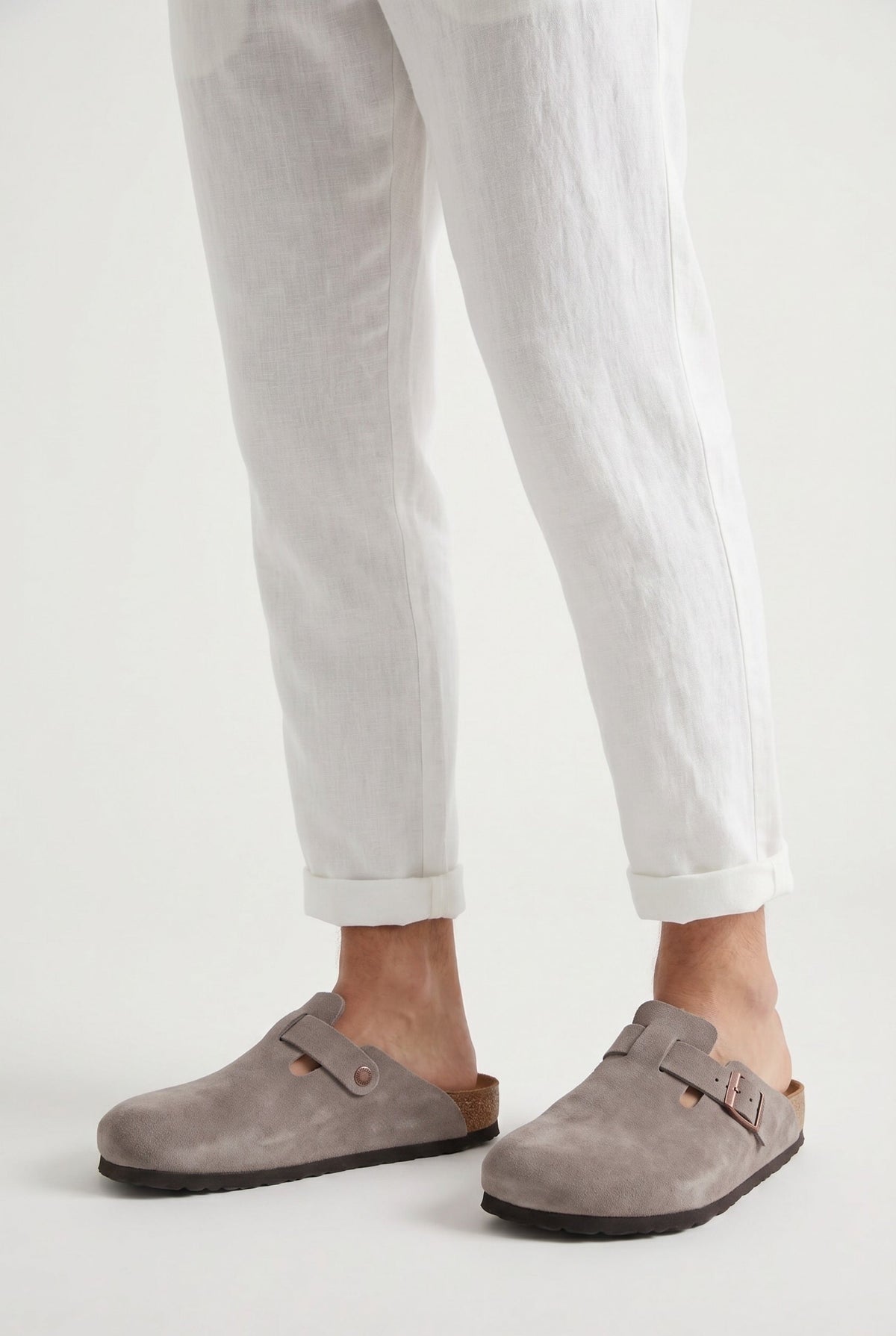 Oslo suède clog Taupe