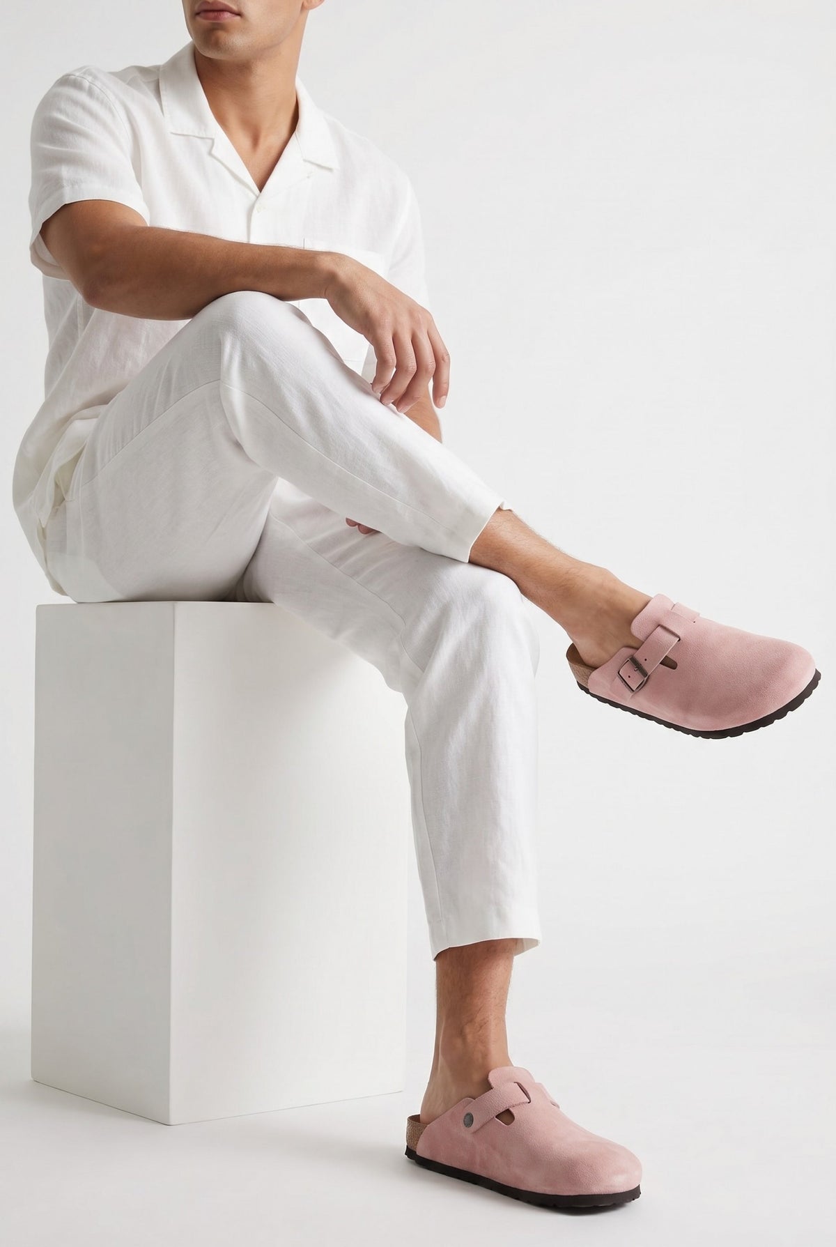 Oslo Wildleder-Clog Blush