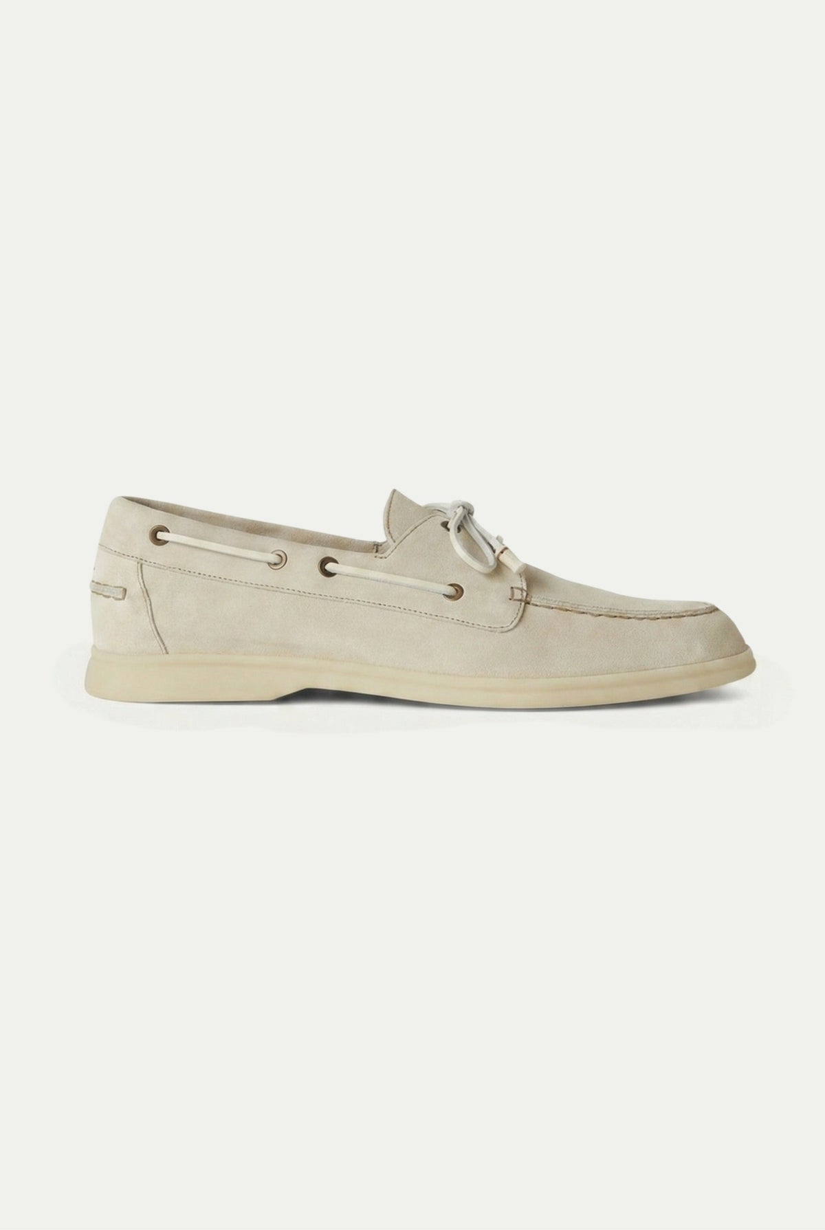 Yacht Walk Suede Loafer Cream