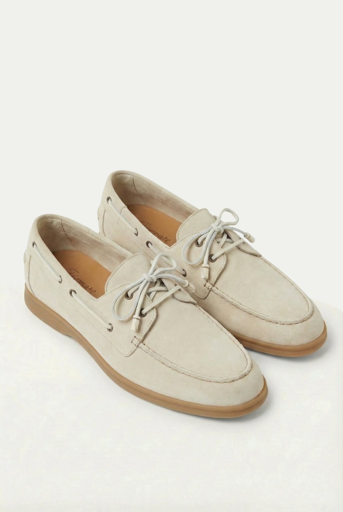 Yacht Walk Wildleder-Loafer Creme