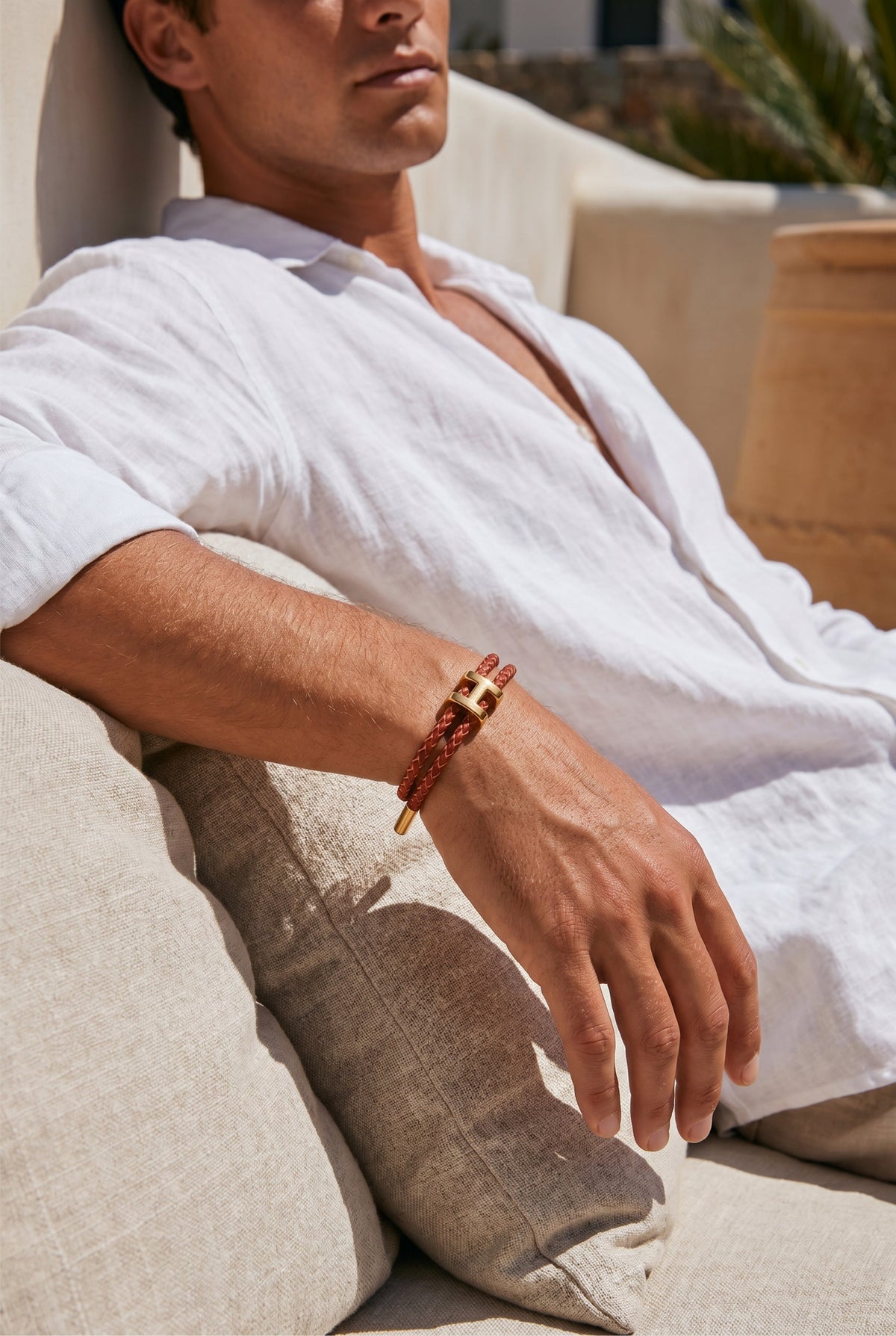 Fermó Gold Bracelet Burgundy/Gold