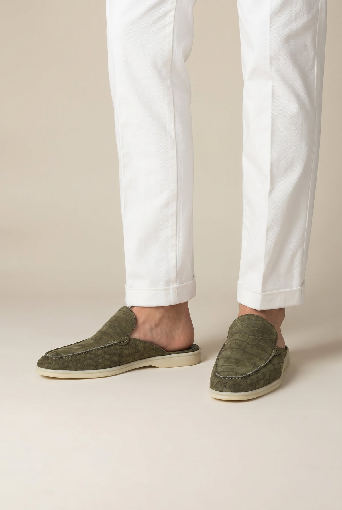 Olive Crocodile Yacht Mule