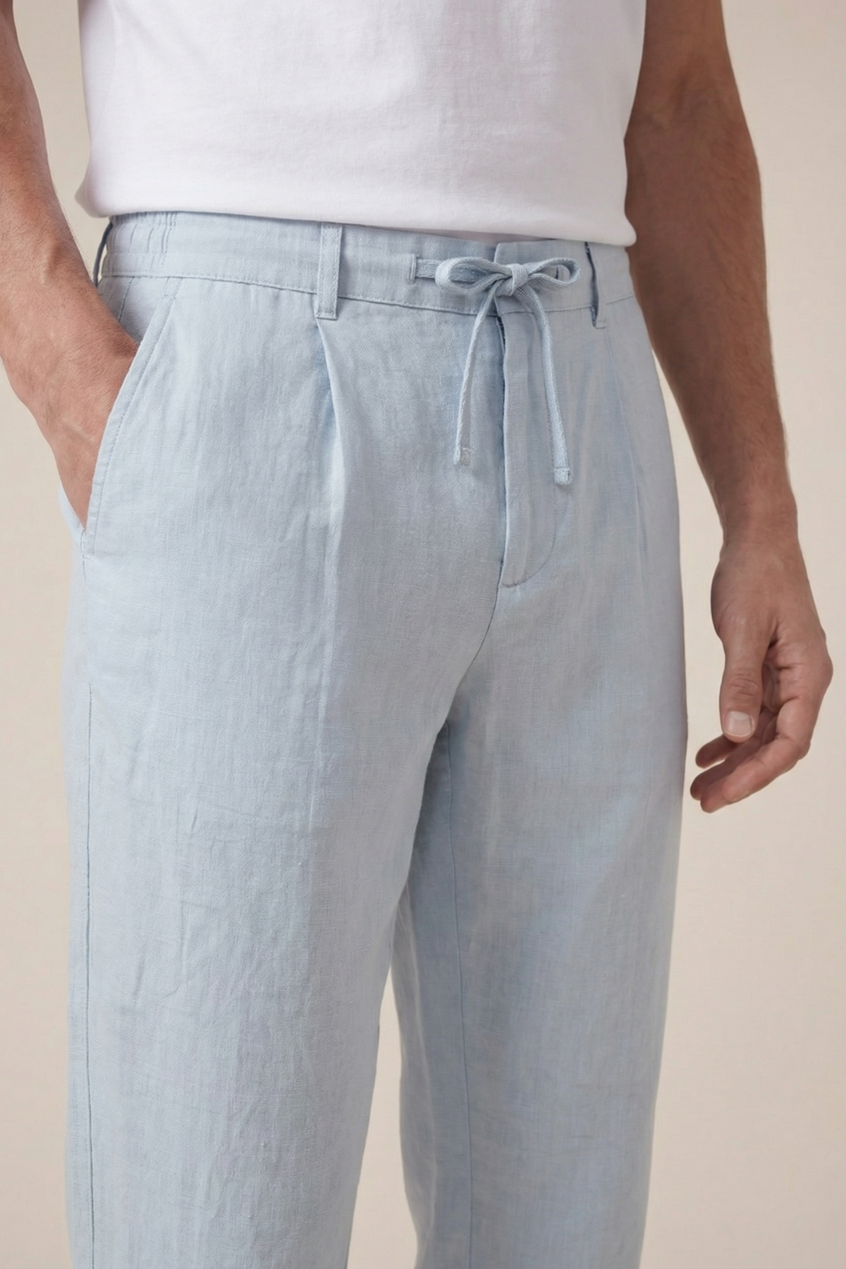 Amalfi-Leinenhose Blau