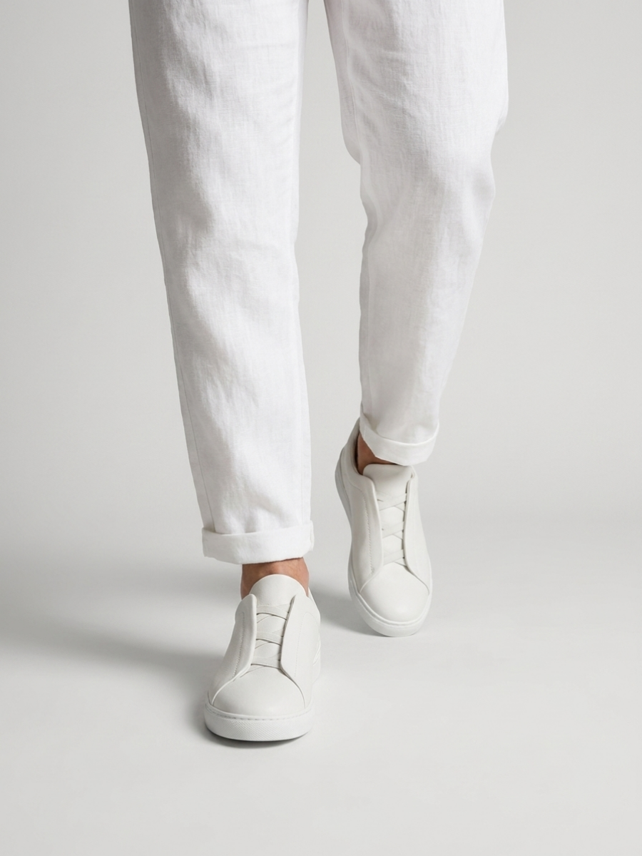 White Positano Trainer