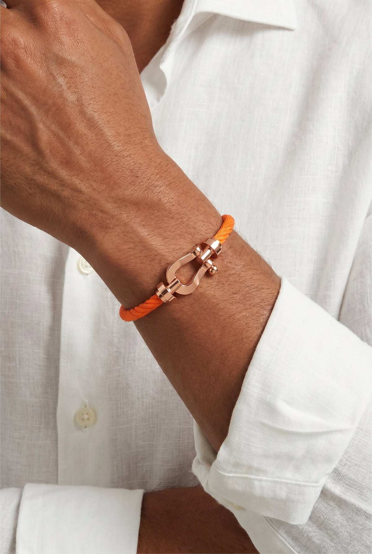 Fermó Yacht Bracelet Orange/Rose Gold
