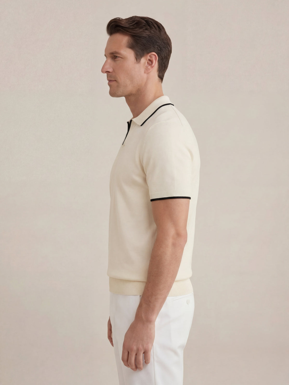 Polo in maglia Paraggi Beige