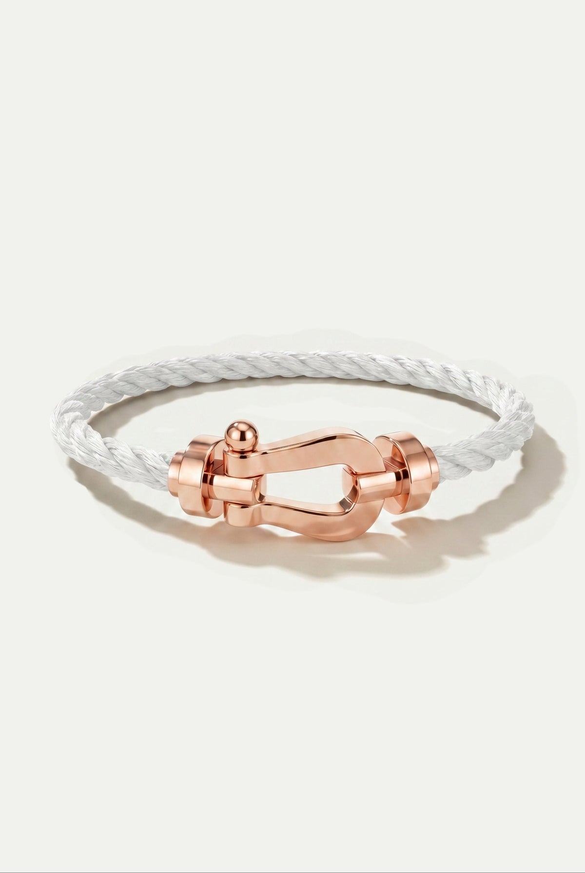 Fermó Yacht-Armband Weiß/Roségold