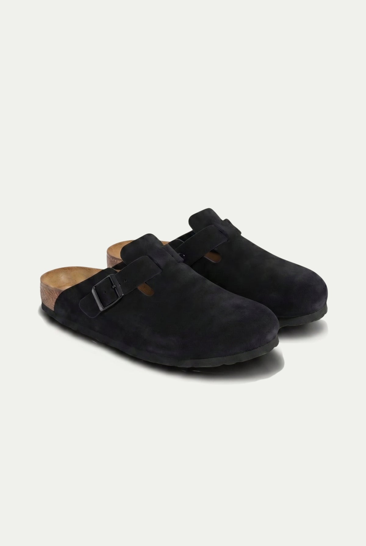 Oslo Suede Clog Black