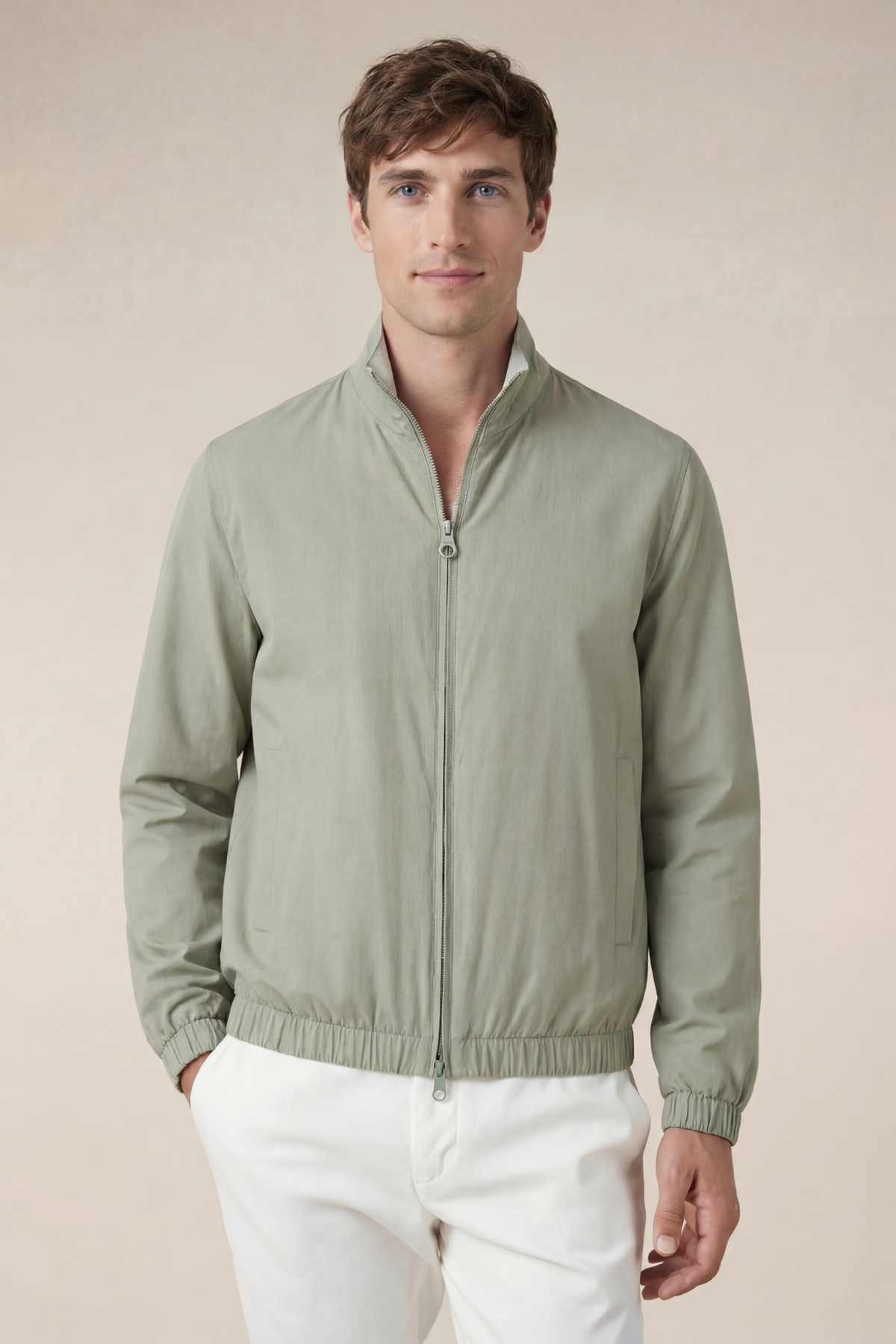 Veste réversible vert clair