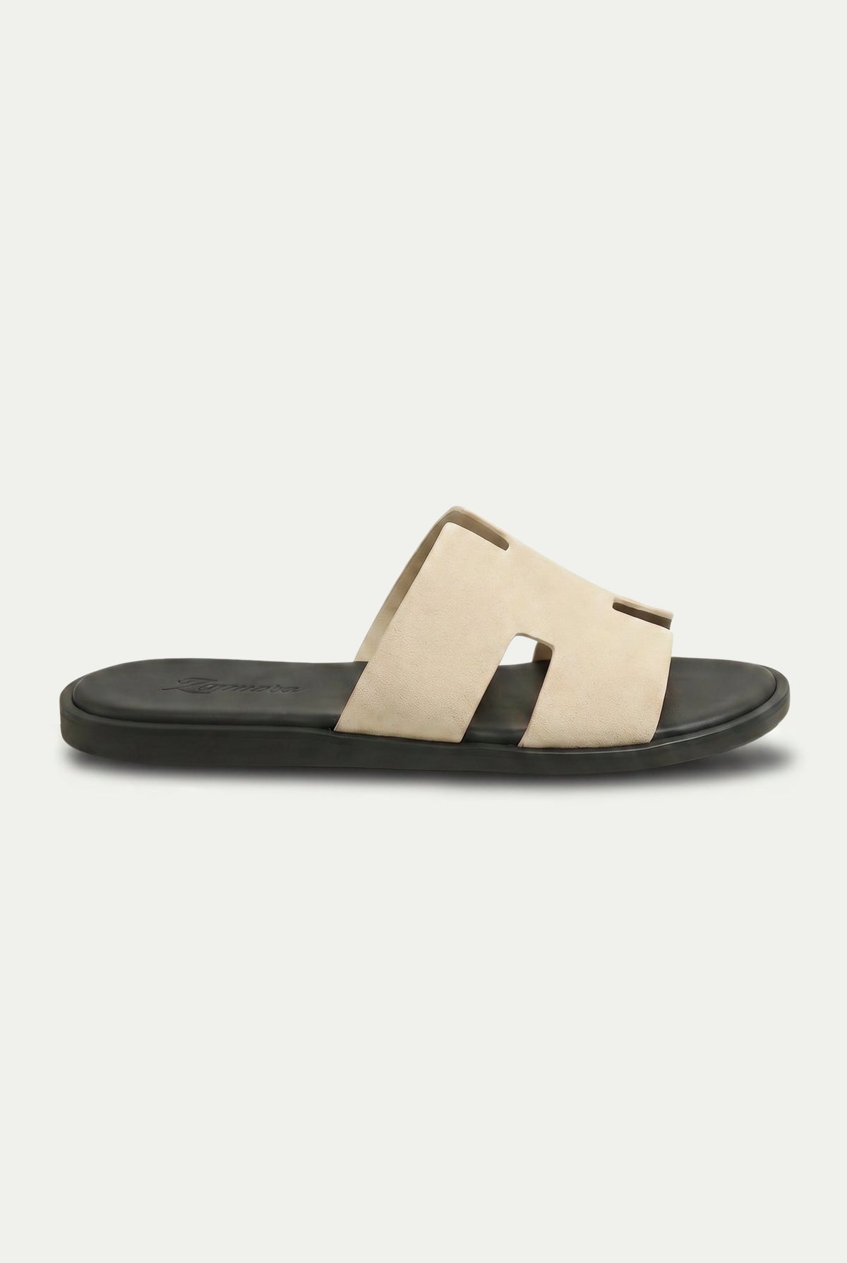 Capri Veloursleder-Slipper Creme