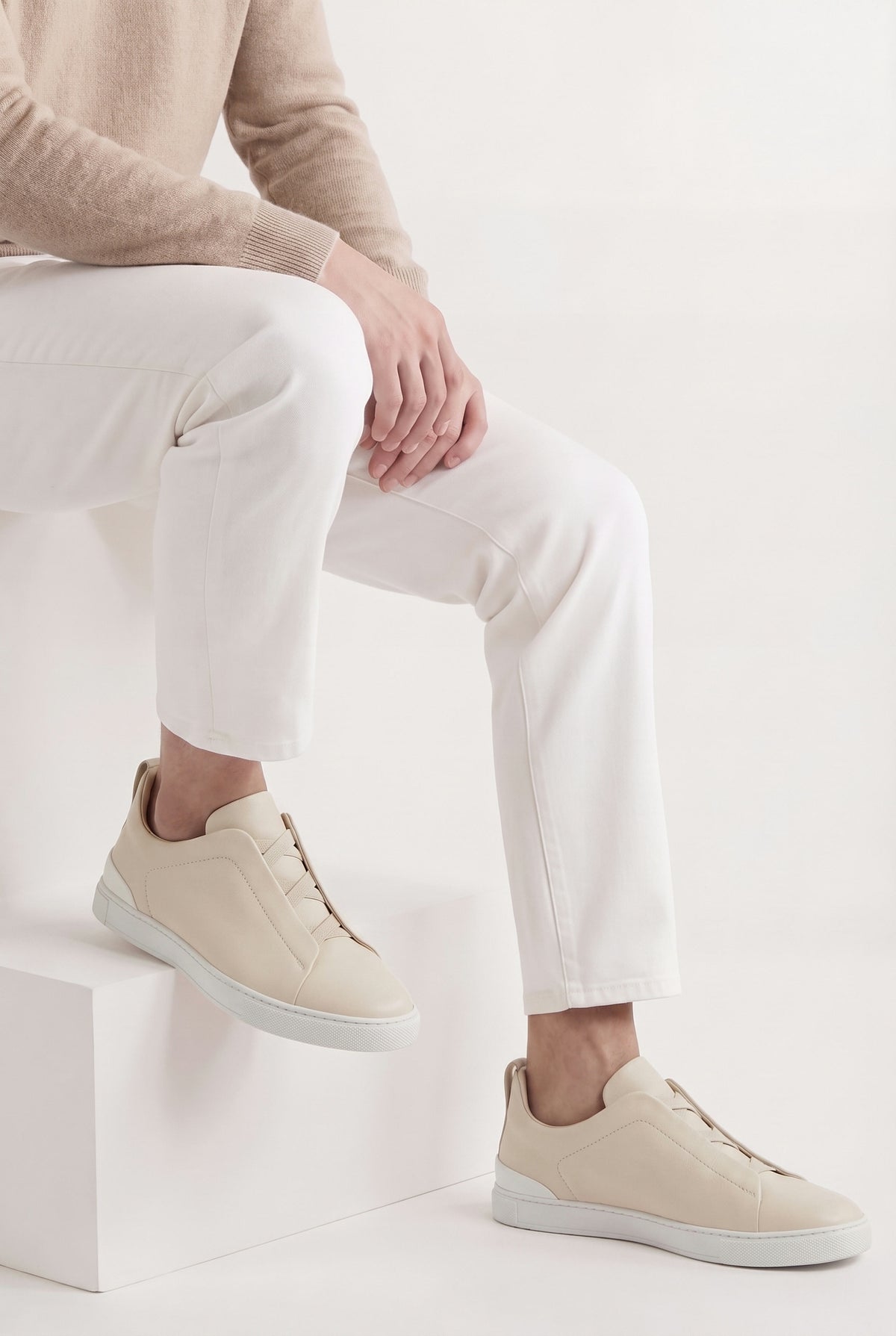 Beige Positano Trainer