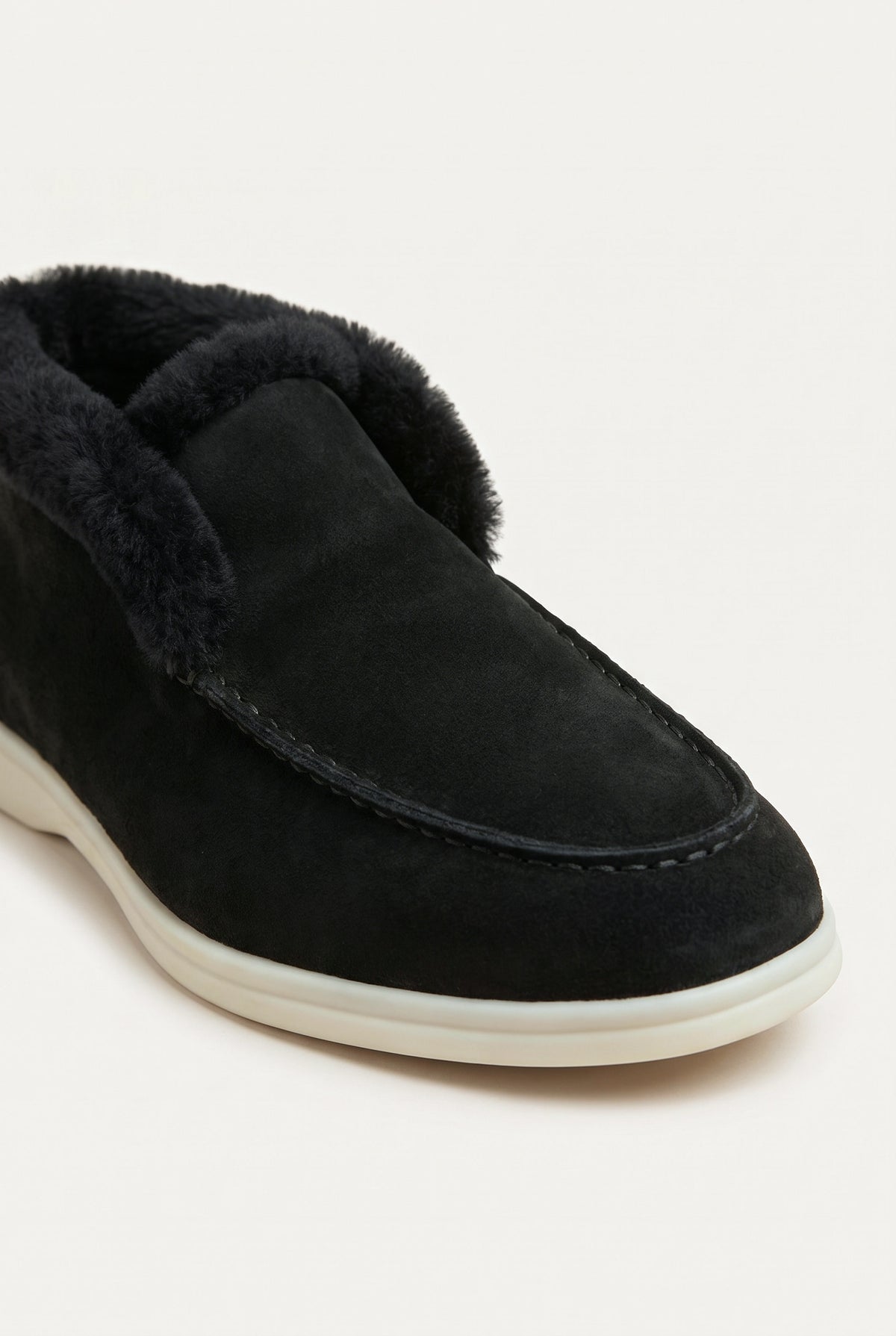 Black Cortina Shearling Loafer