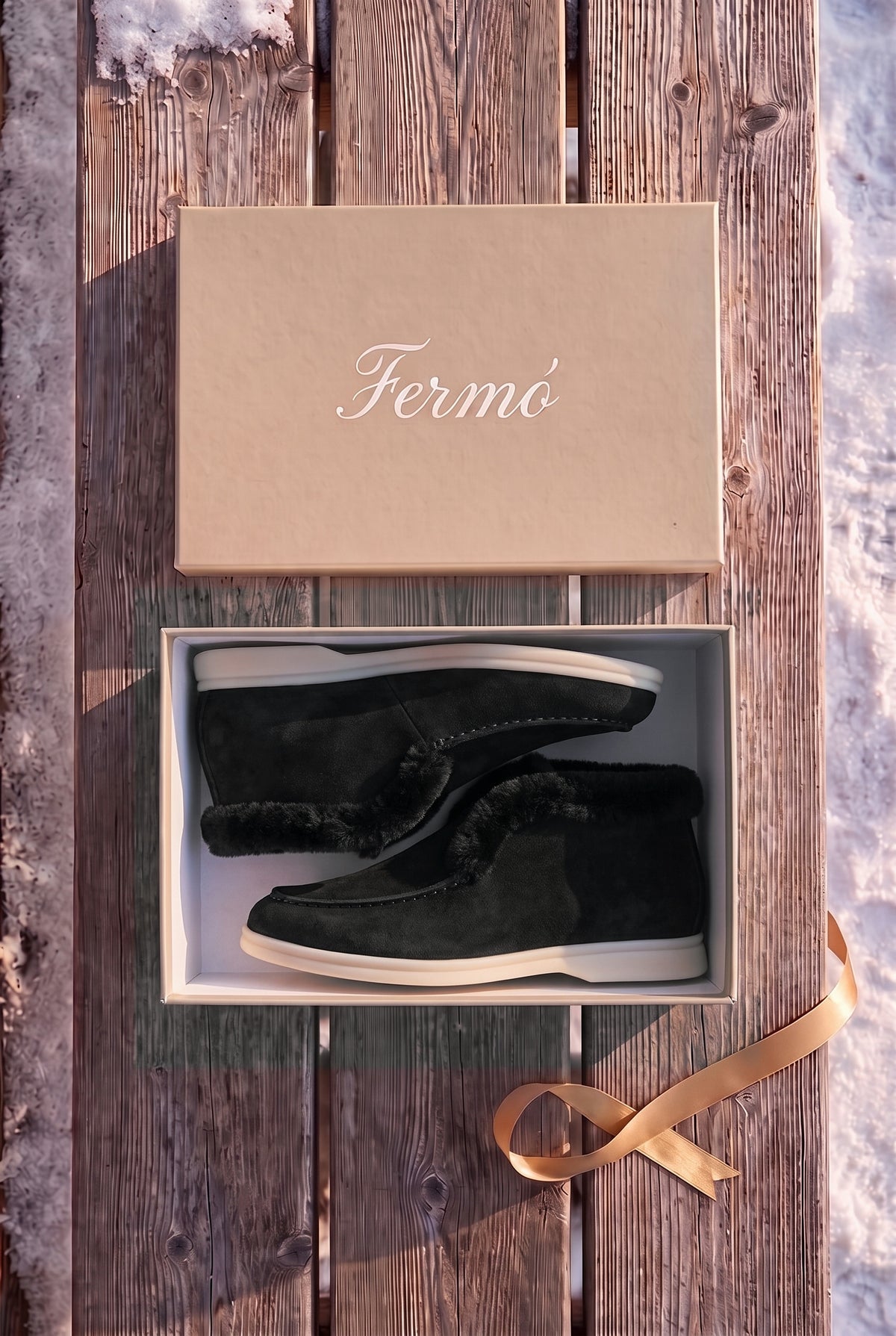 Black Cortina Shearling Loafer