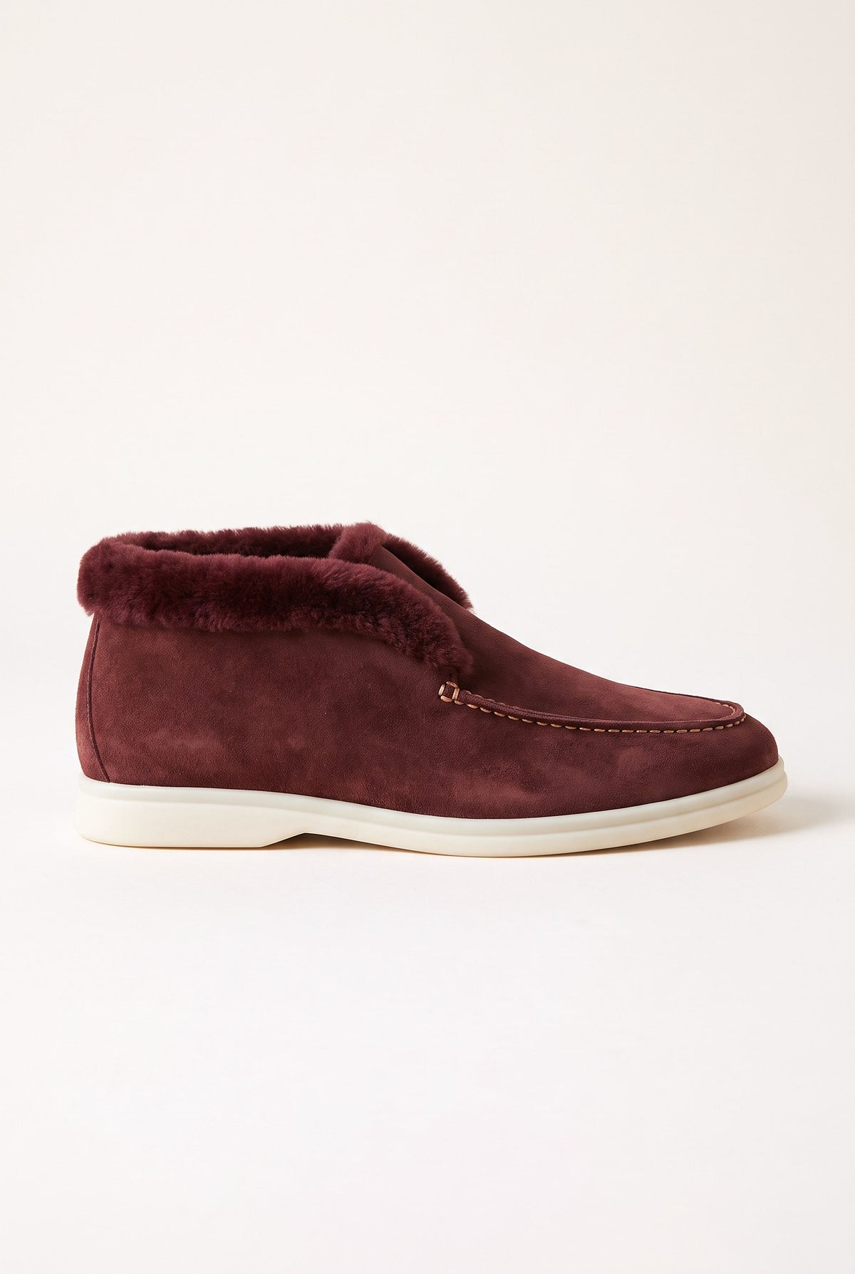 Burgundy Cortina Shearling Loafer