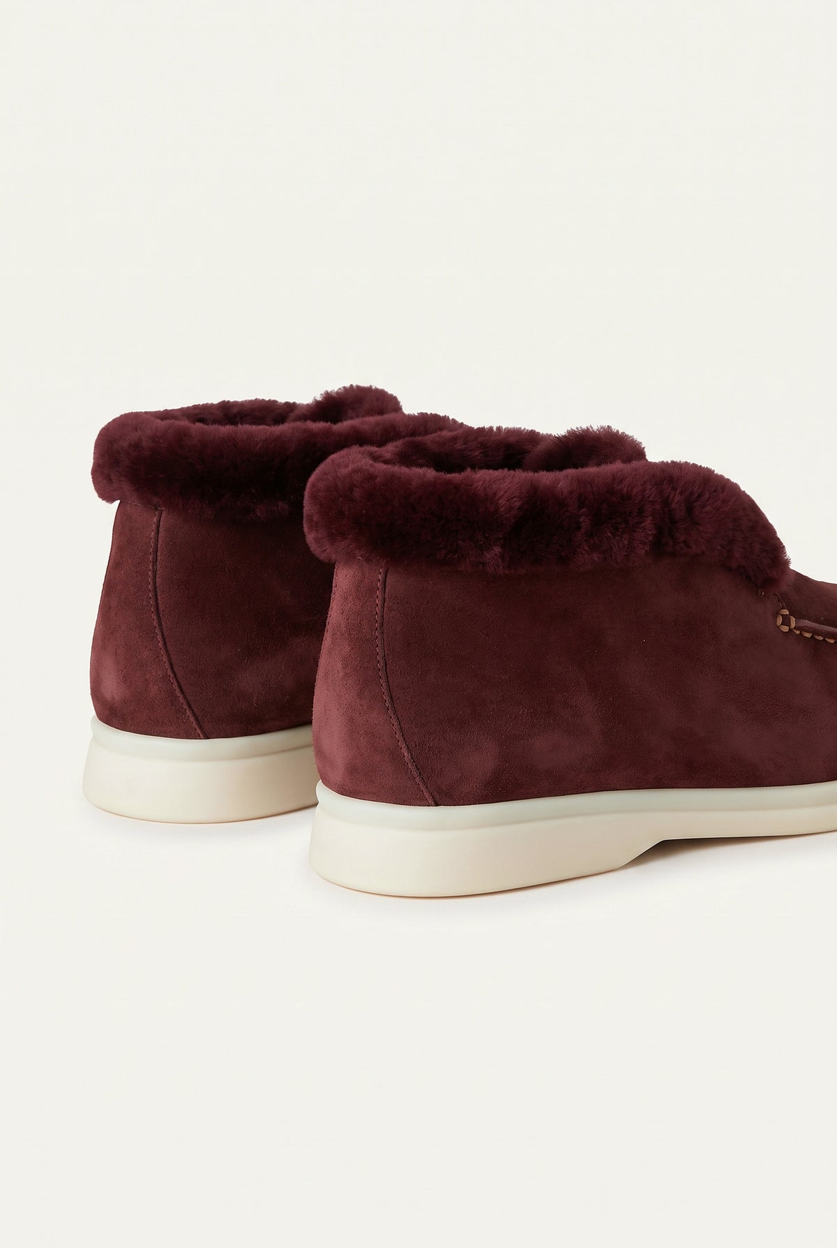 Burgundy Cortina Shearling Loafer