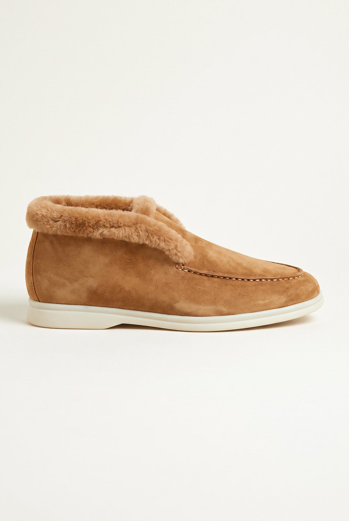 Camel Cortina Shearling Loafer
