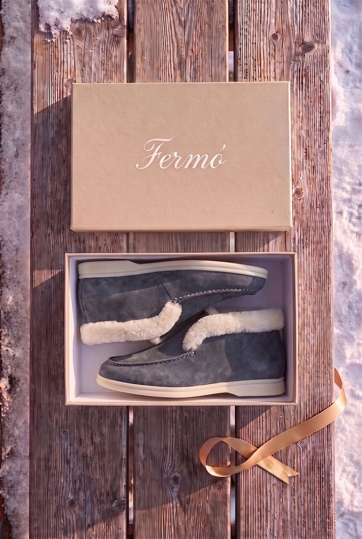 Charcoal Cortina Shearling Loafer