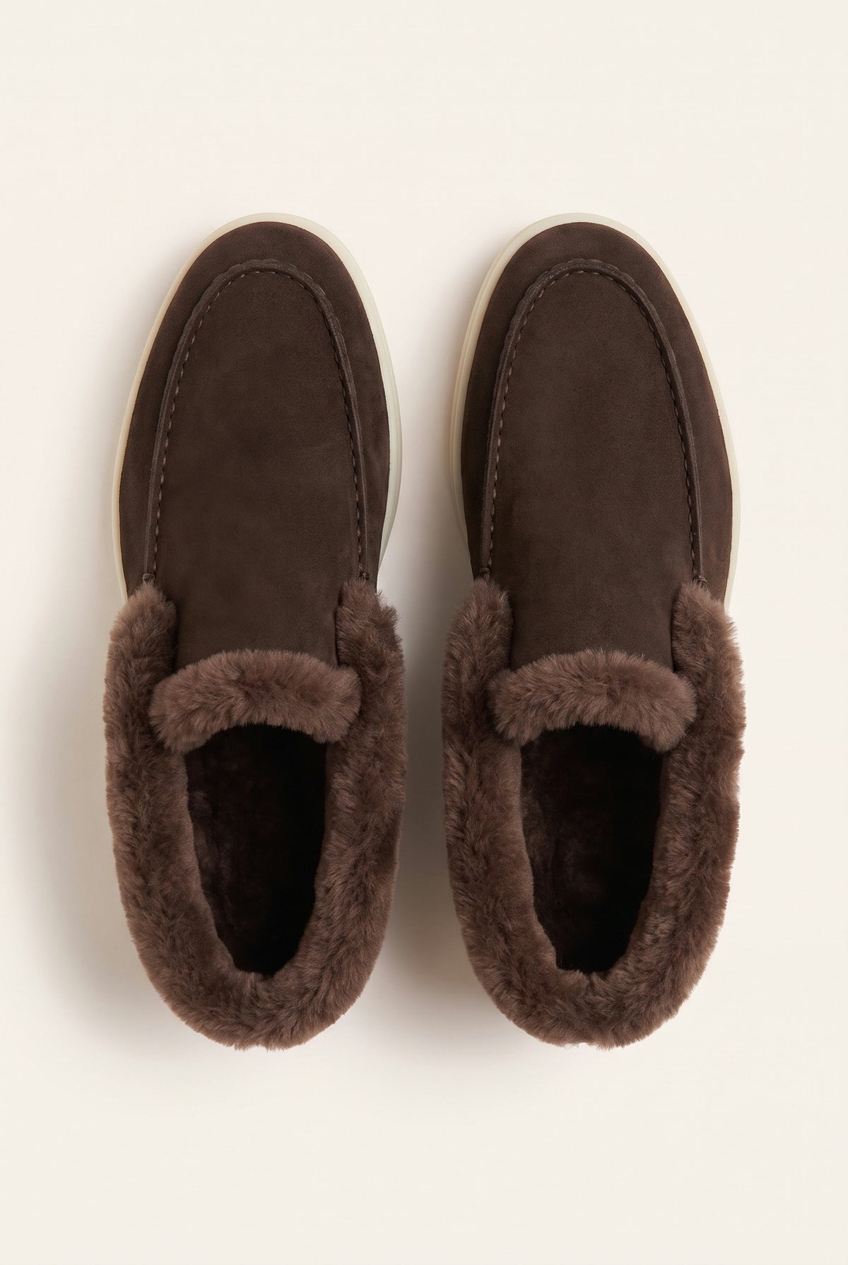 Chocolate Cortina Shearling Loafer