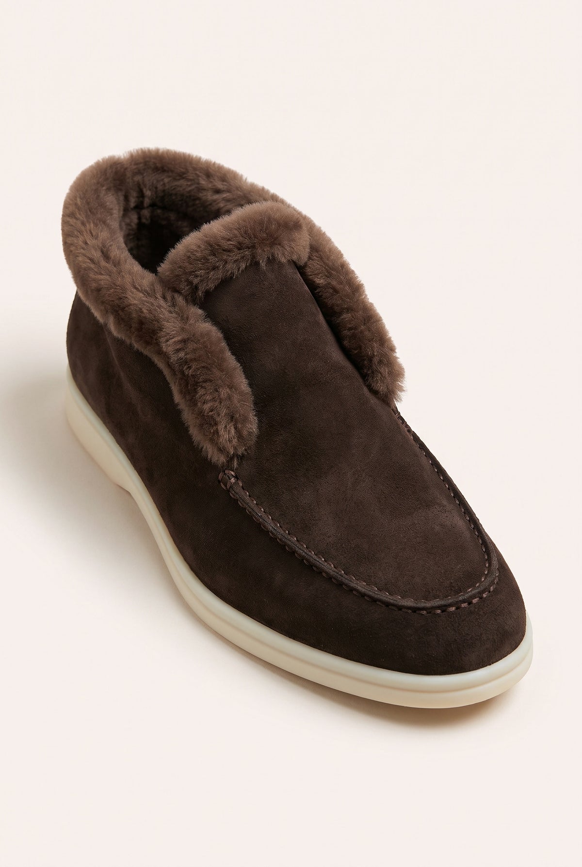 Chocolate Cortina Shearling Loafer