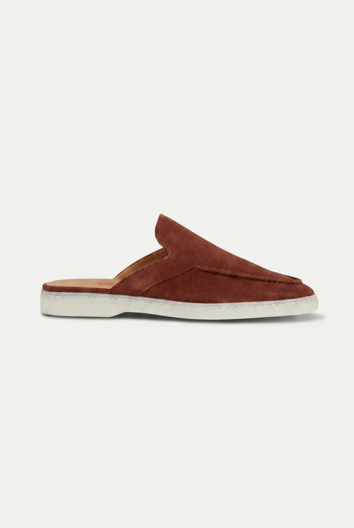 Mule in camoscio Yacht V2 Mattone