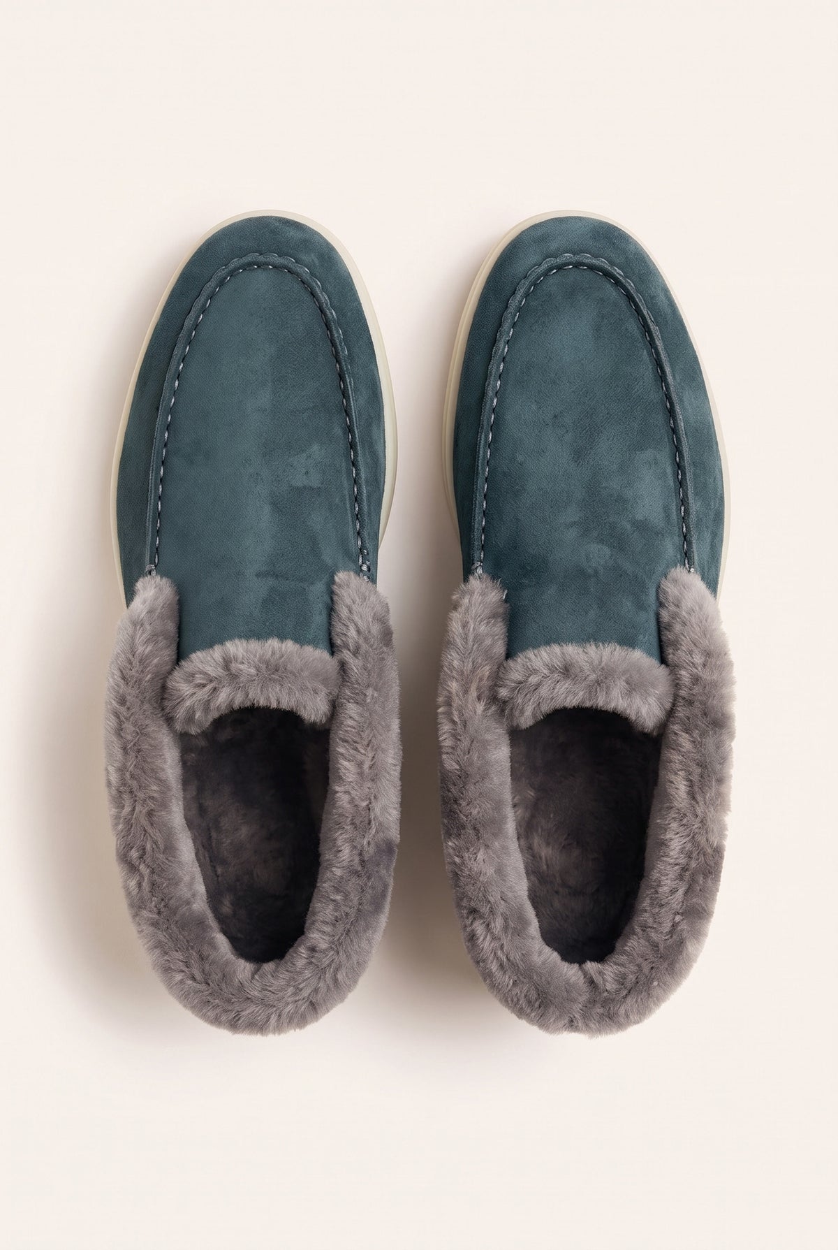 Petrol Cortina Shearling Loafer