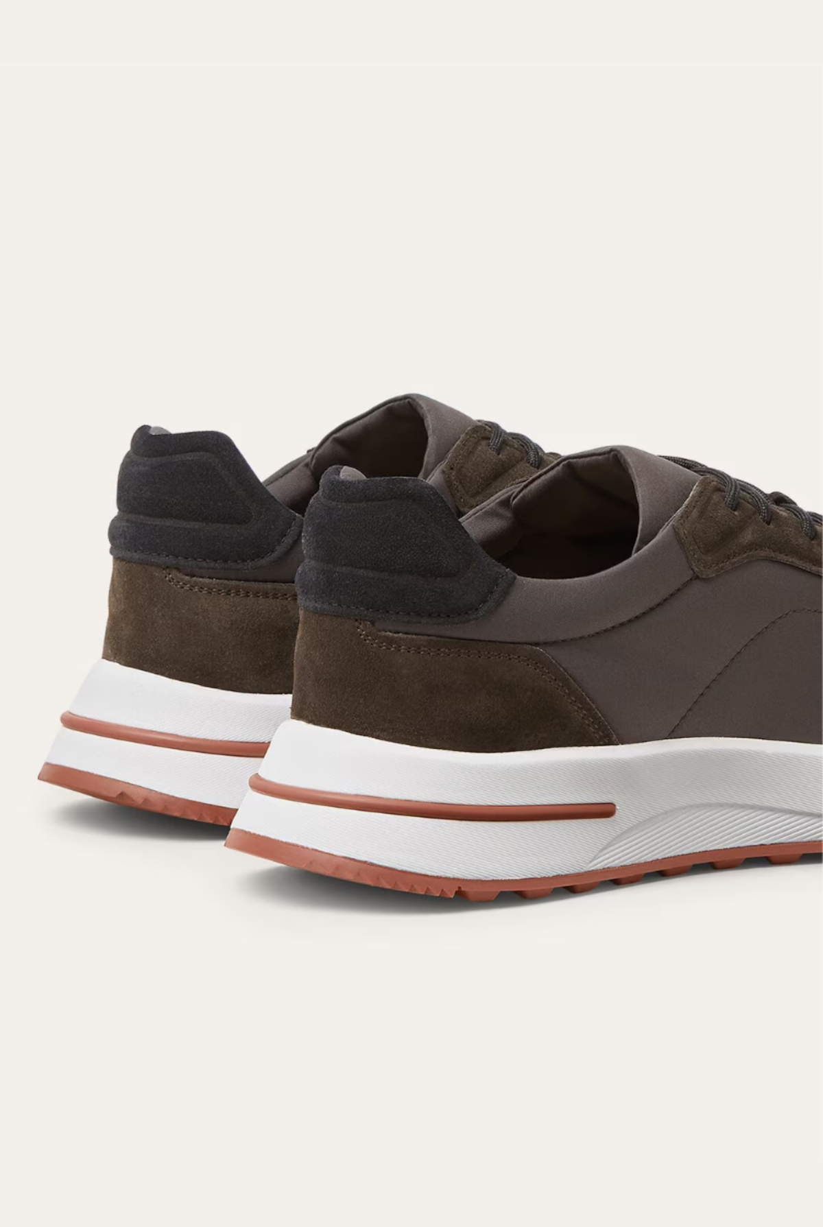 Baskets en daim Portofino marron