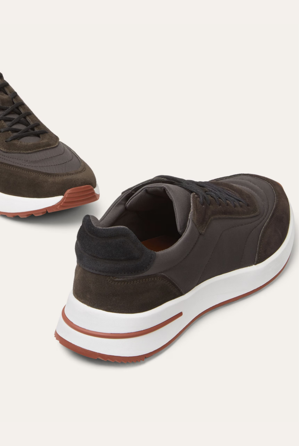 Baskets en daim Portofino marron